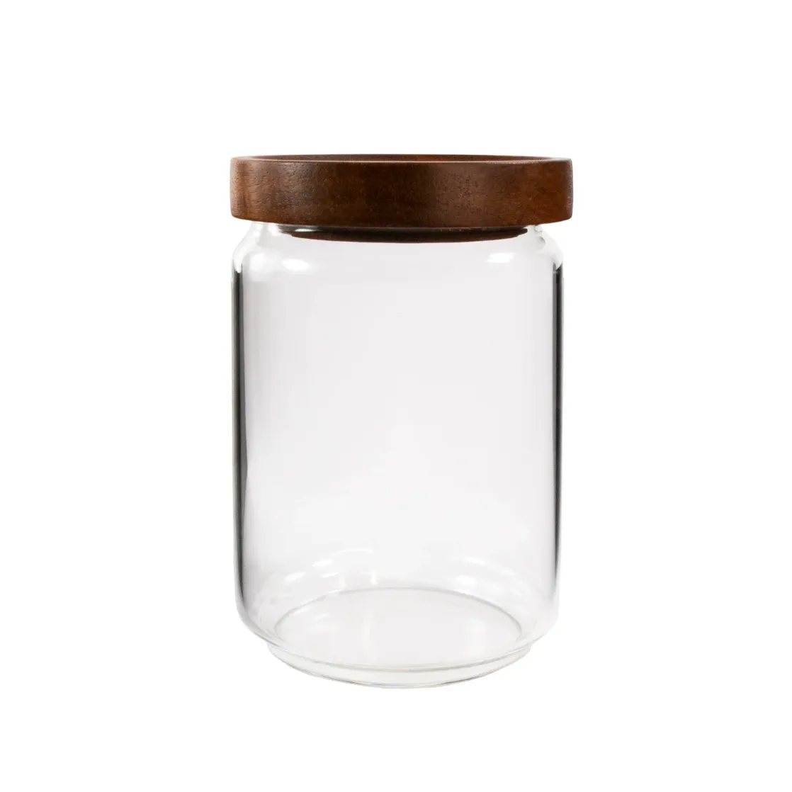 Glass Jars with Acacia Lid