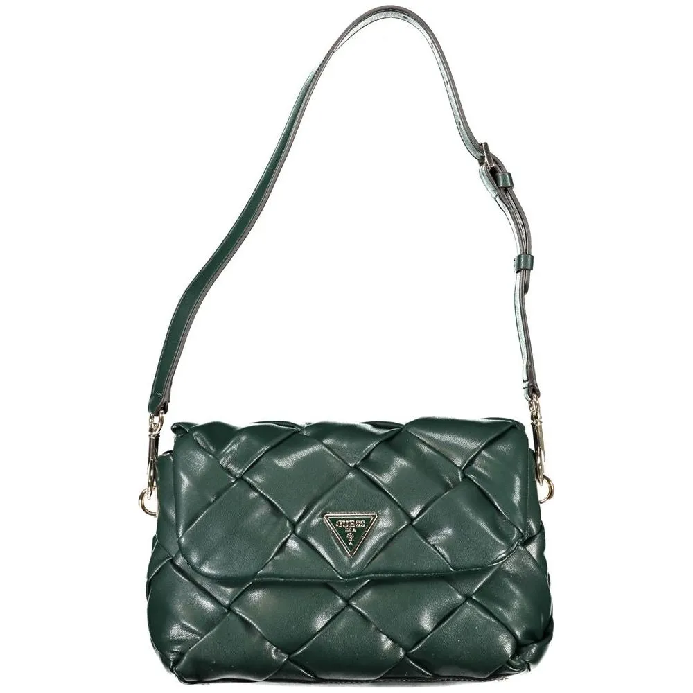 Guess Jeans Green Polyethylene Handbag