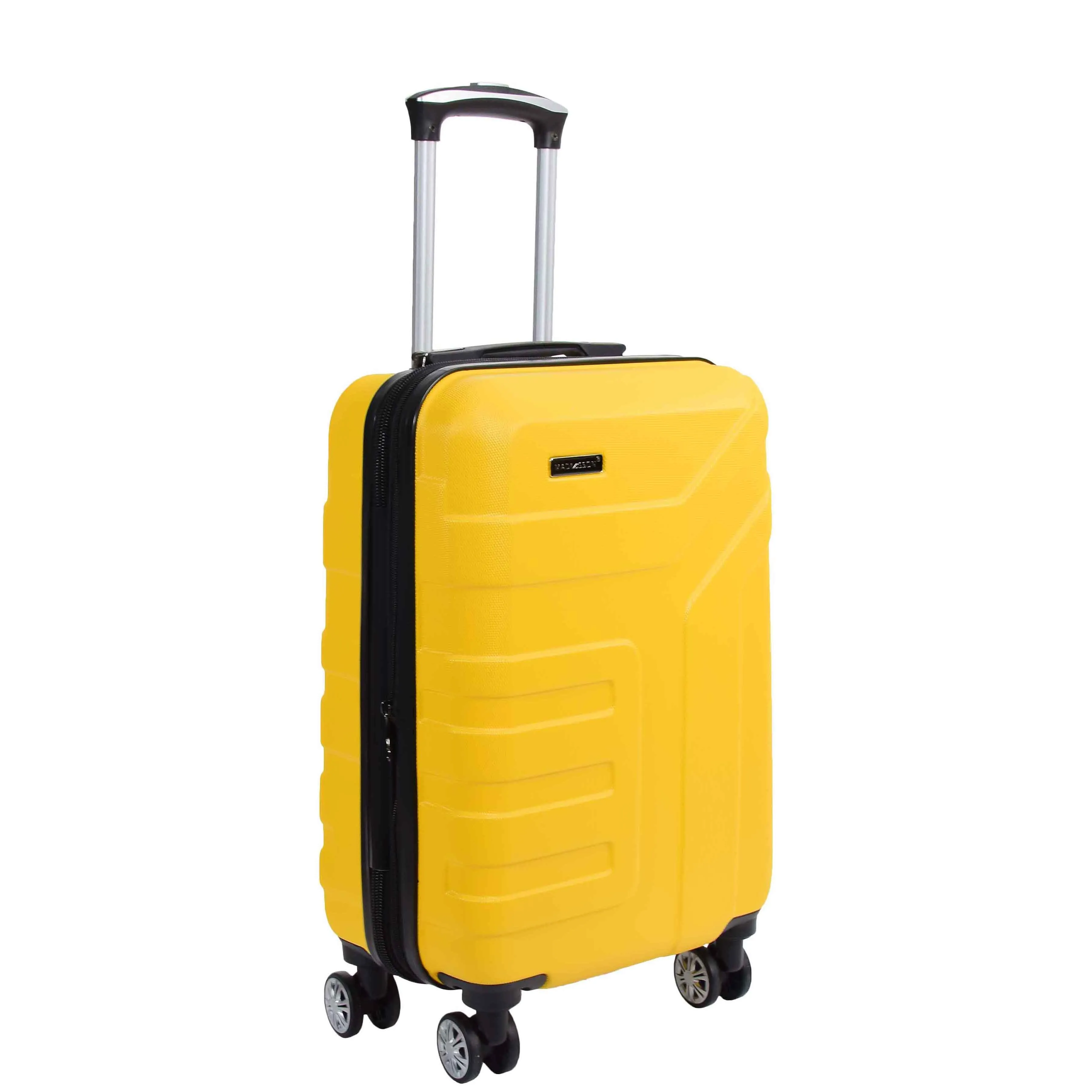 Hard Shell Cabin Bag Expandable 4 Wheeled Spinner Luggage Rio Yellow