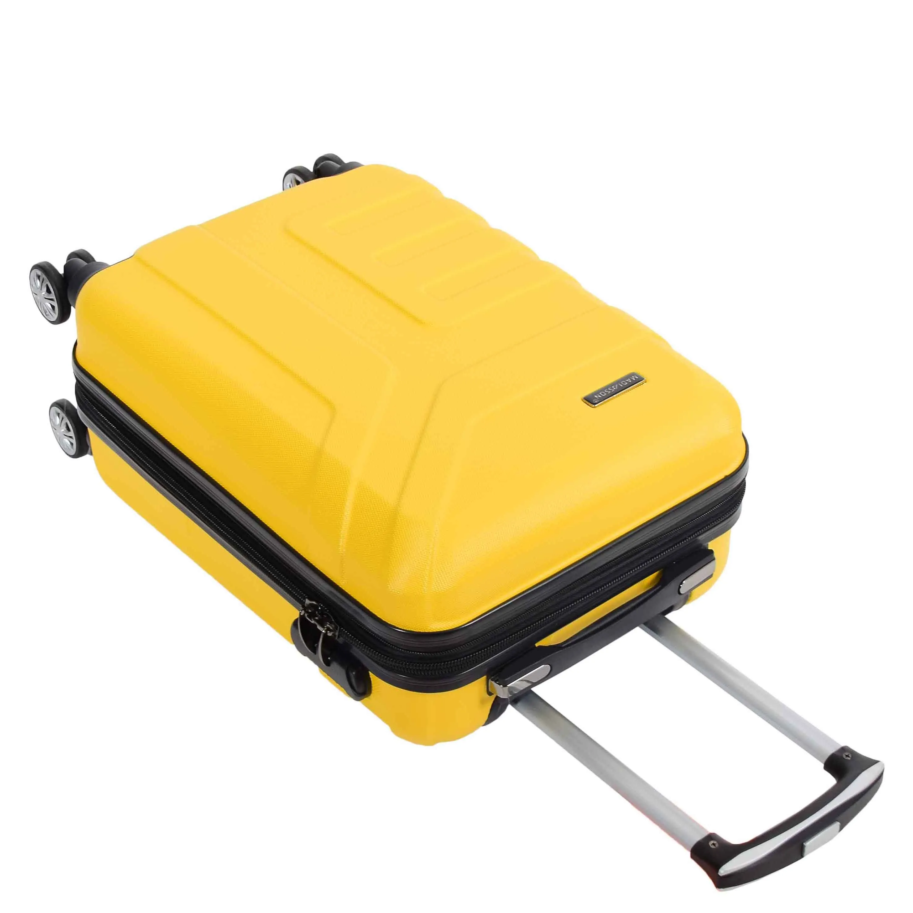 Hard Shell Cabin Bag Expandable 4 Wheeled Spinner Luggage Rio Yellow