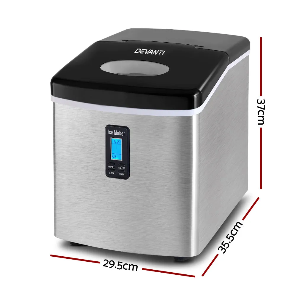 High-Capacity 3.2L Ice Maker, 15kg/day - Devanti