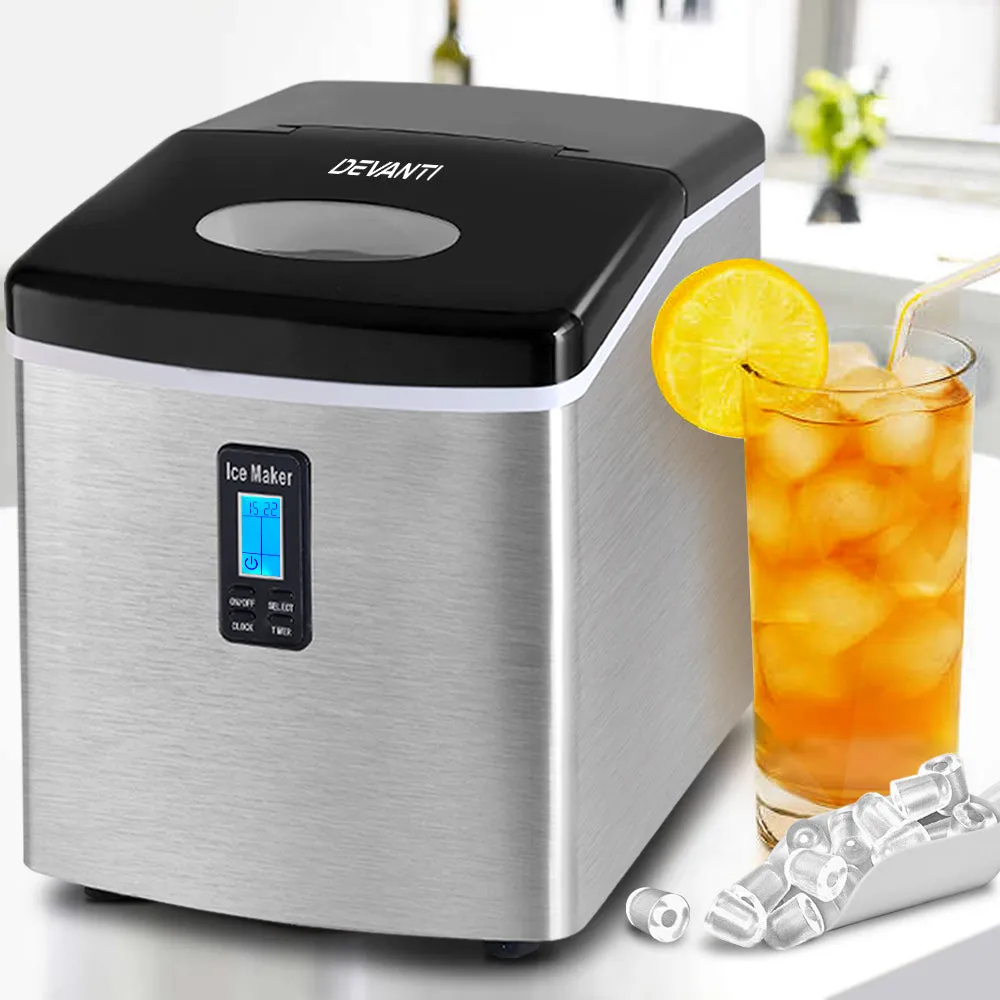 High-Capacity 3.2L Ice Maker, 15kg/day - Devanti