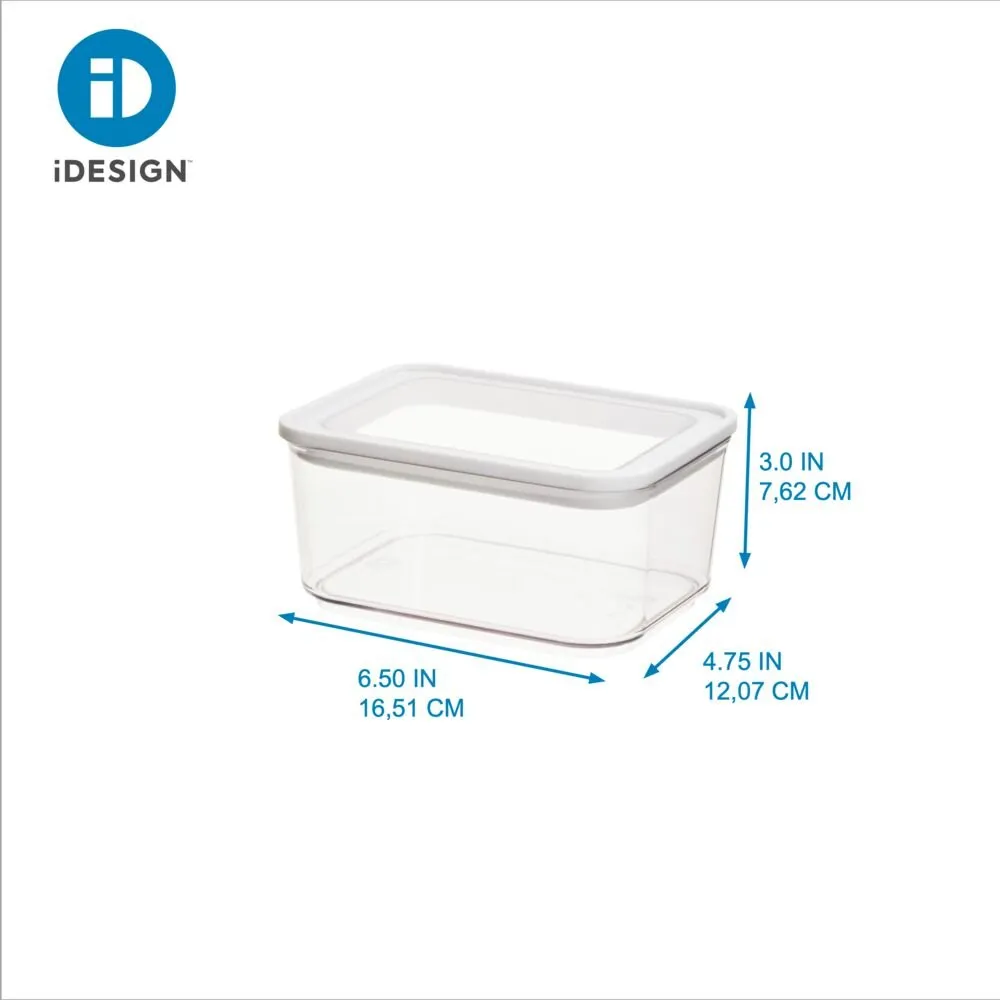 iDesign Recycled Clear Stackable Kitchen Airtight Storage Canister