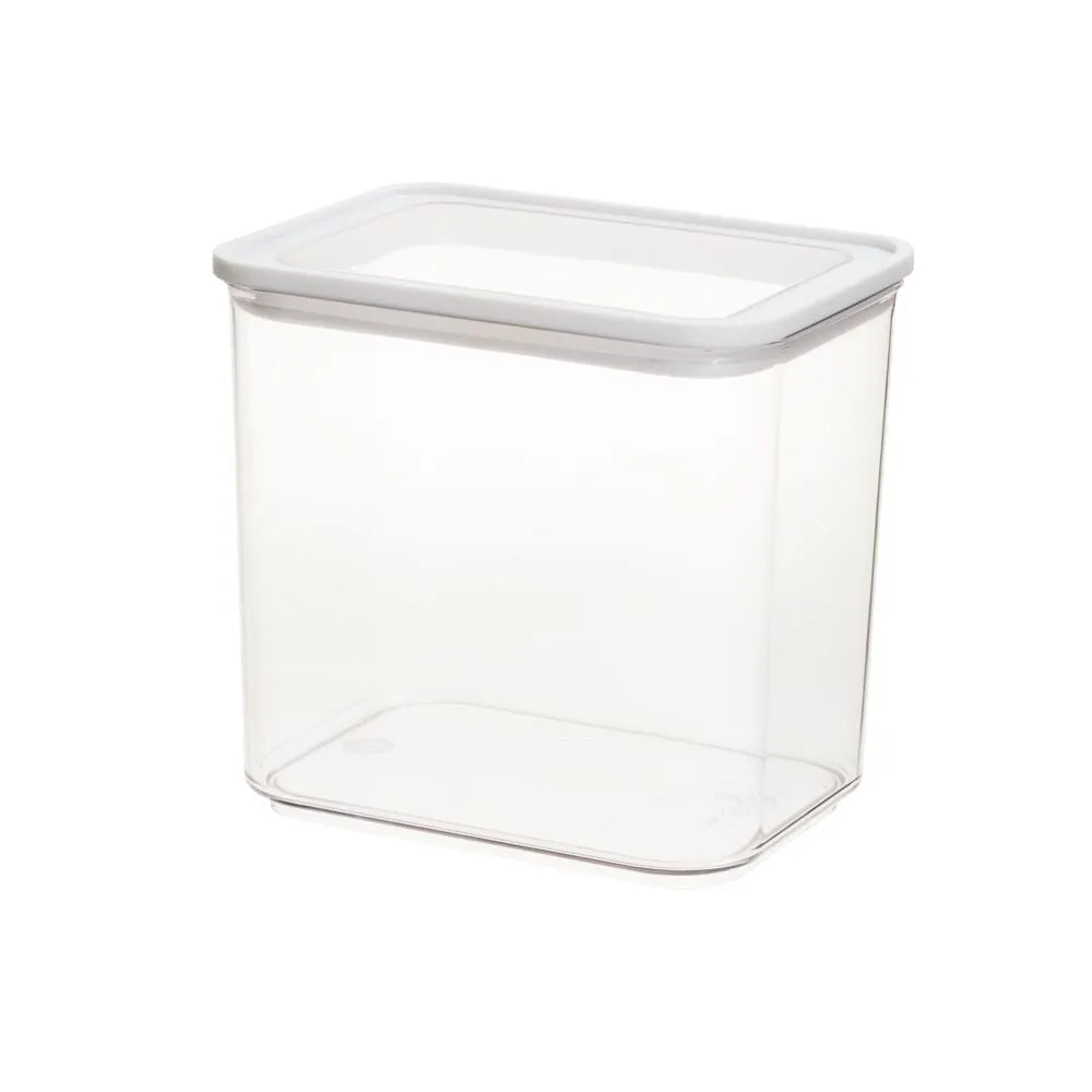 iDesign Recycled Clear Stackable Kitchen Airtight Storage Canister