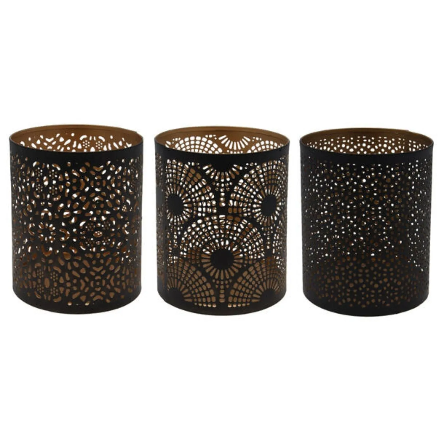 Koopman 13cm Black Tealight Holder (Choice of 3)