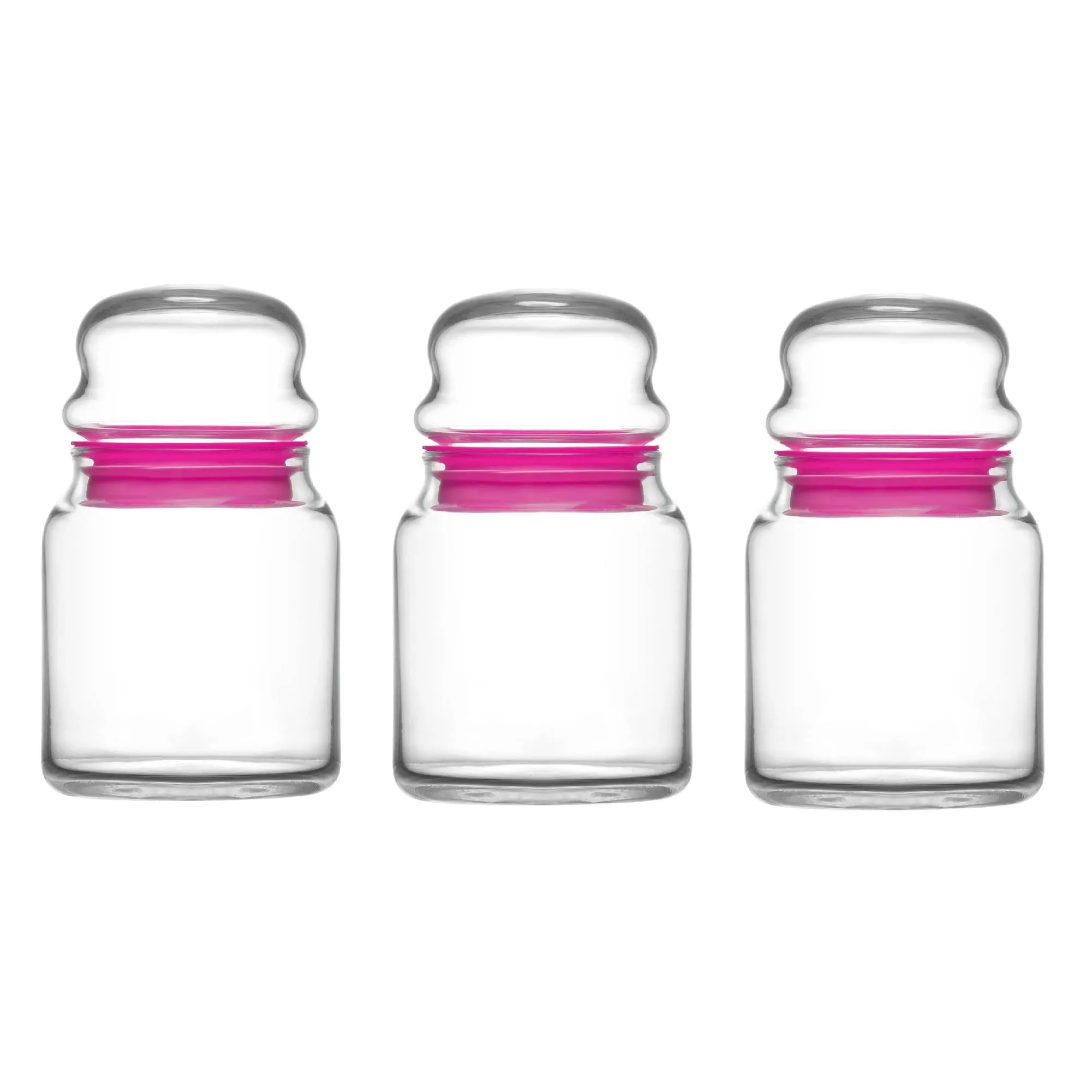 Lav Sera Glass Jar Set with Lid, 3 Pcs, 9.75 Oz, 290 cc