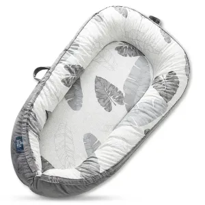 Little Story Soft Breathable Fiberfill Newborn Lounger Bed (Feather Grey)