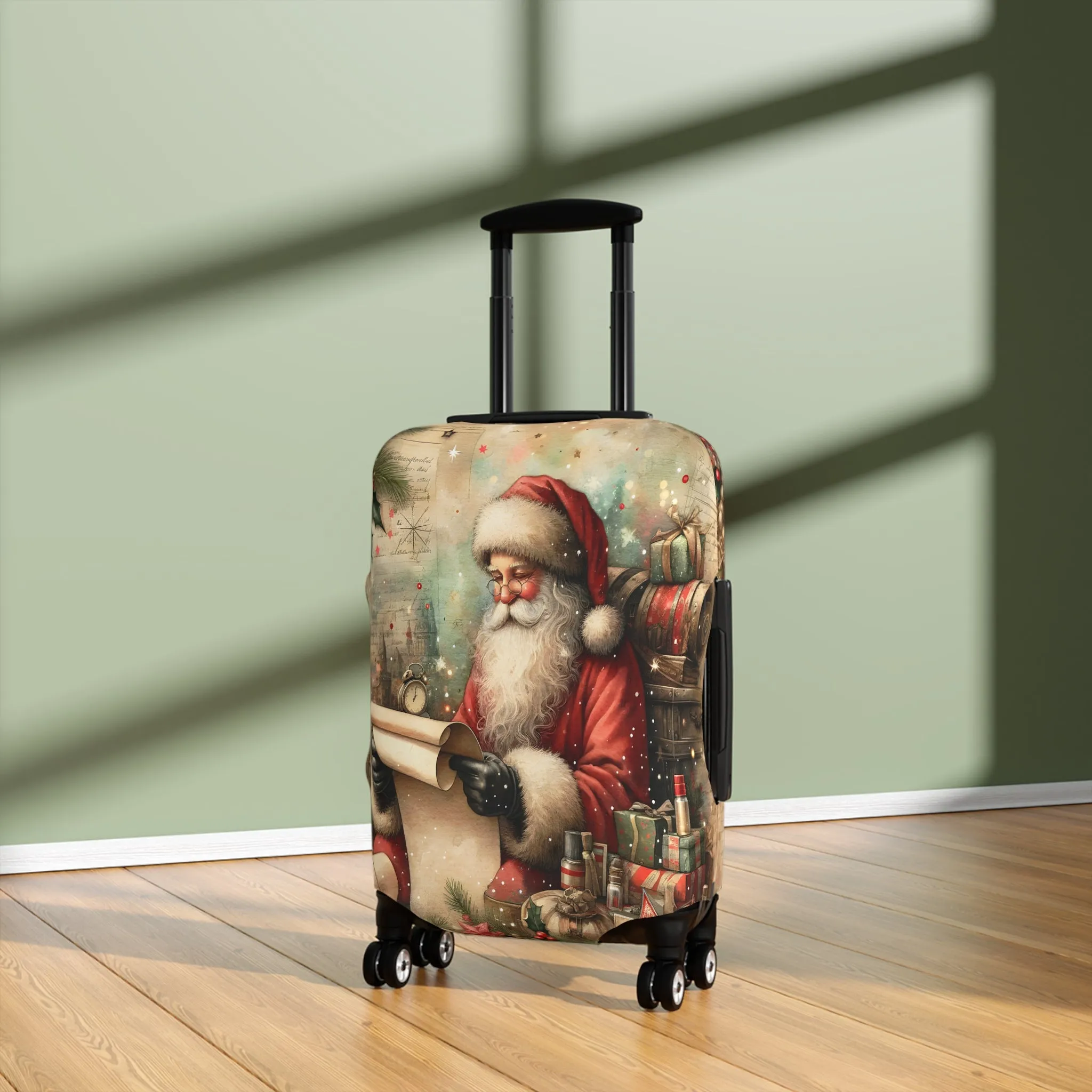 Luggage Cover, Christmas, Vintage Santa, awd-1479