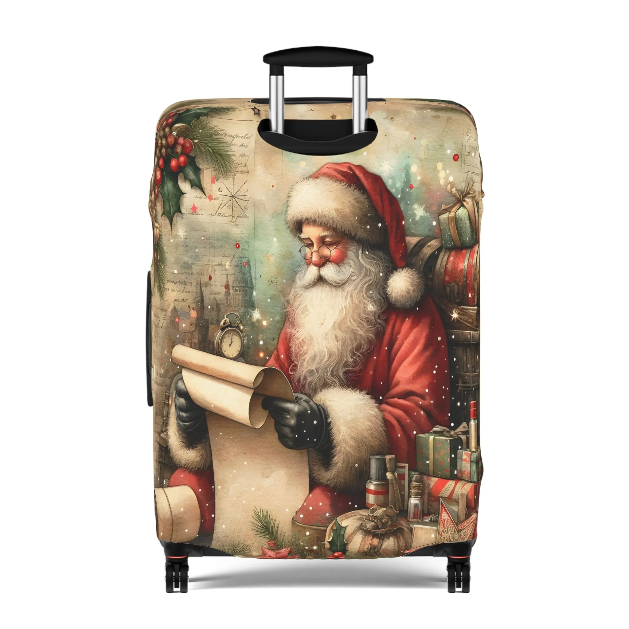 Luggage Cover, Christmas, Vintage Santa, awd-1479