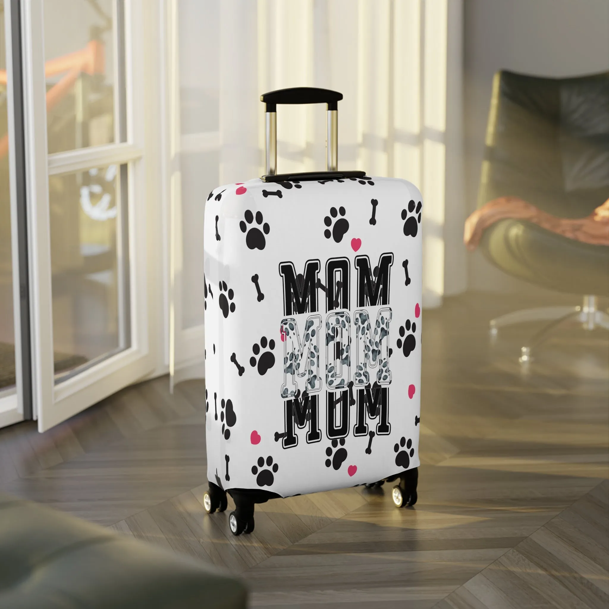 Luggage Cover, Dog Mom, awd-1361