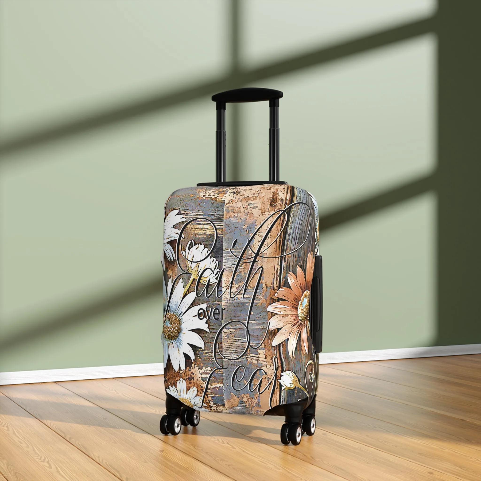 Luggage Cover, Faith over Fear, awd-1668