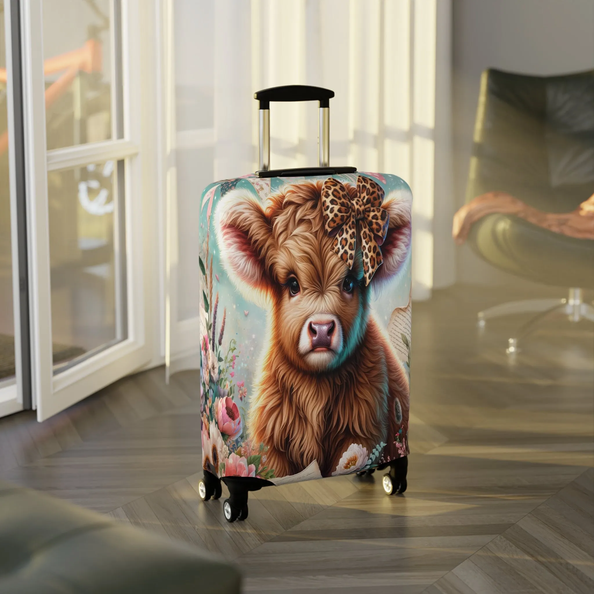 Luggage Cover, Highland Cow, awd-5011