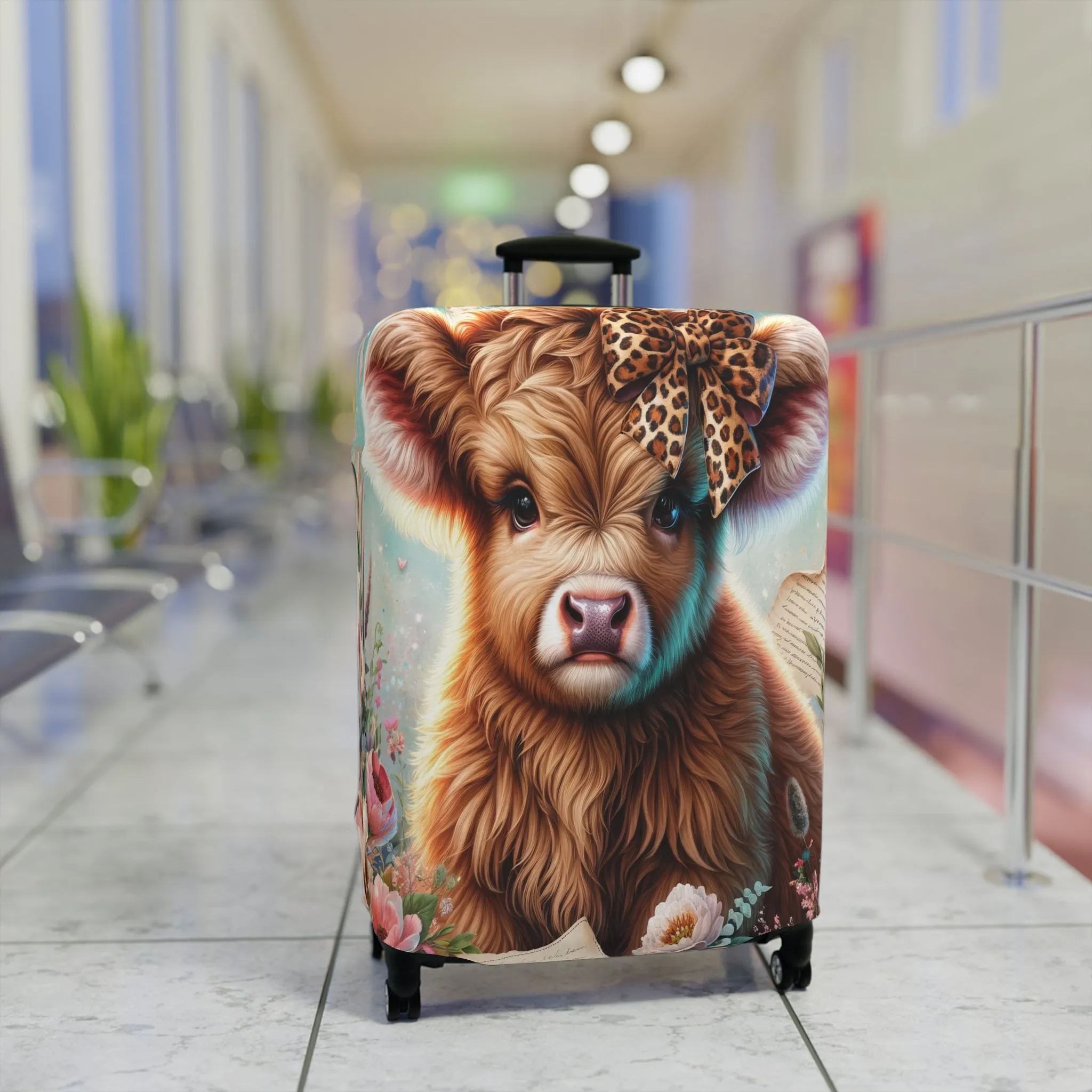 Luggage Cover, Highland Cow, awd-5011