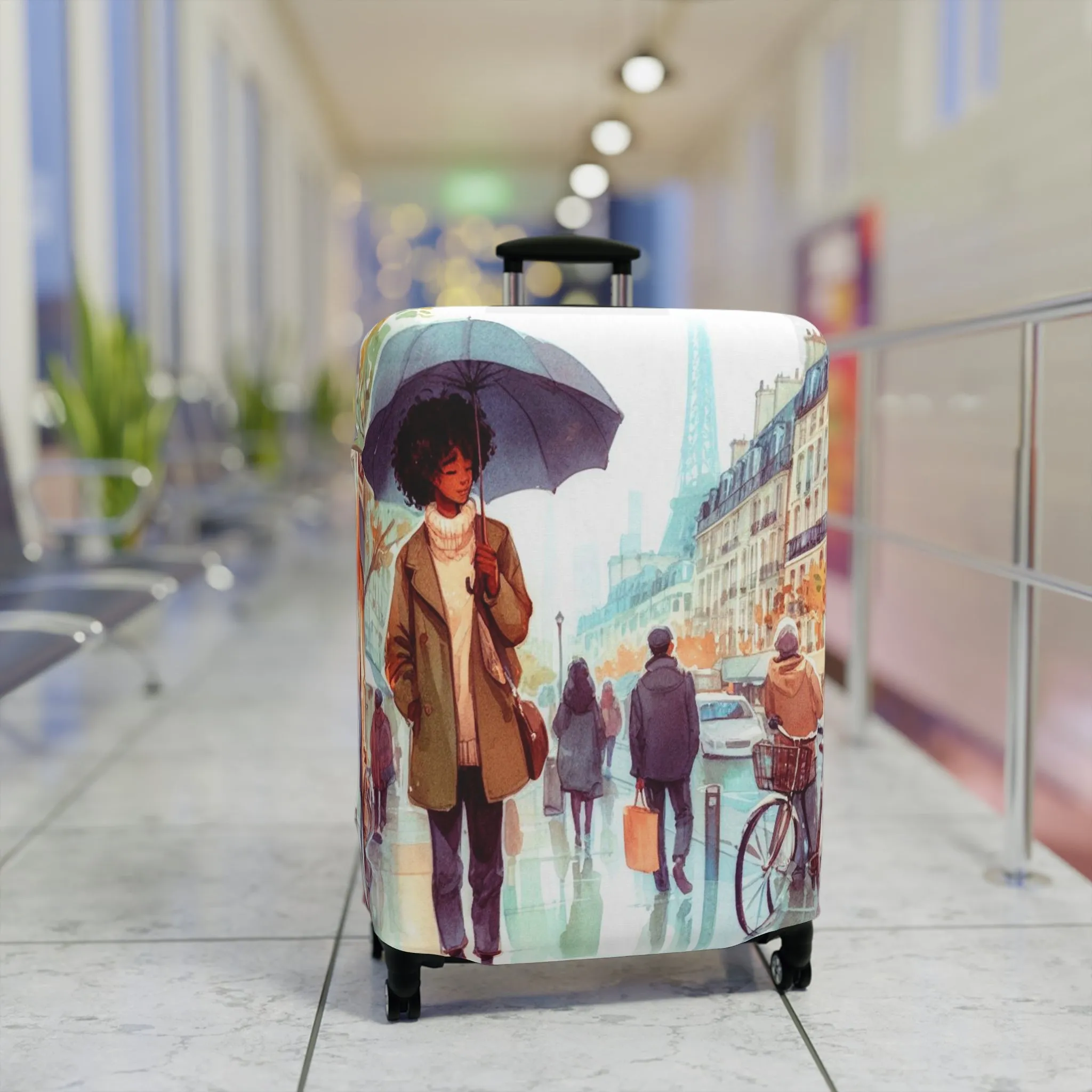 Luggage Cover, Just a Girl Who loves Travelling, awd-2111