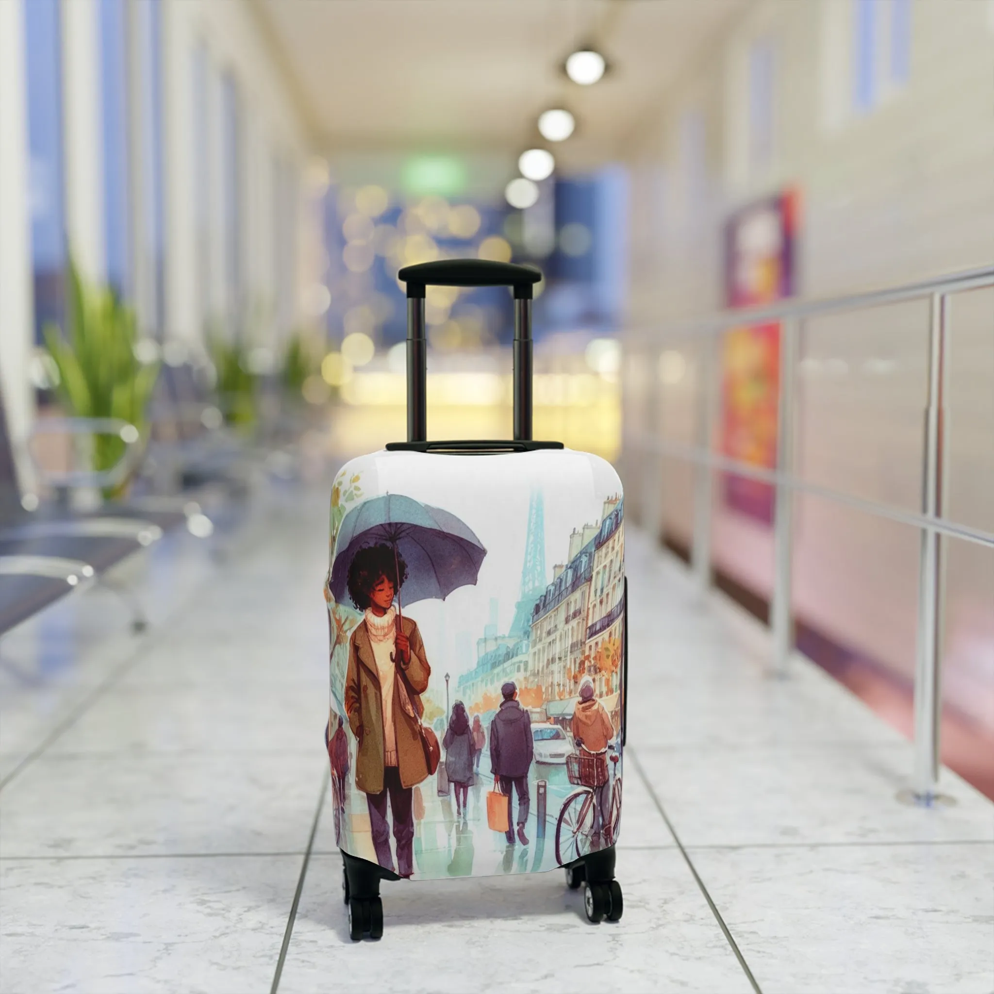 Luggage Cover, Just a Girl Who loves Travelling, awd-2111