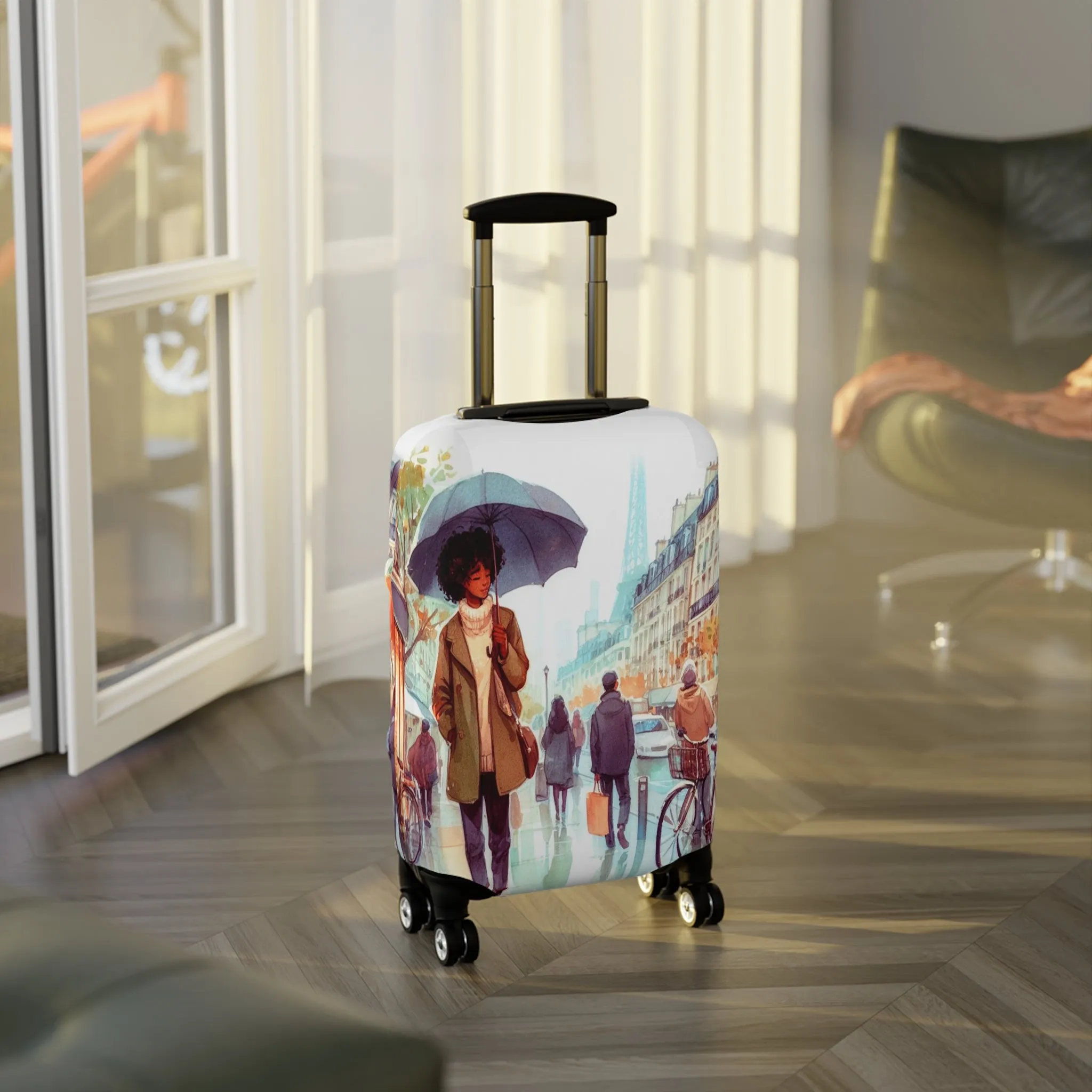 Luggage Cover, Just a Girl Who loves Travelling, awd-2111