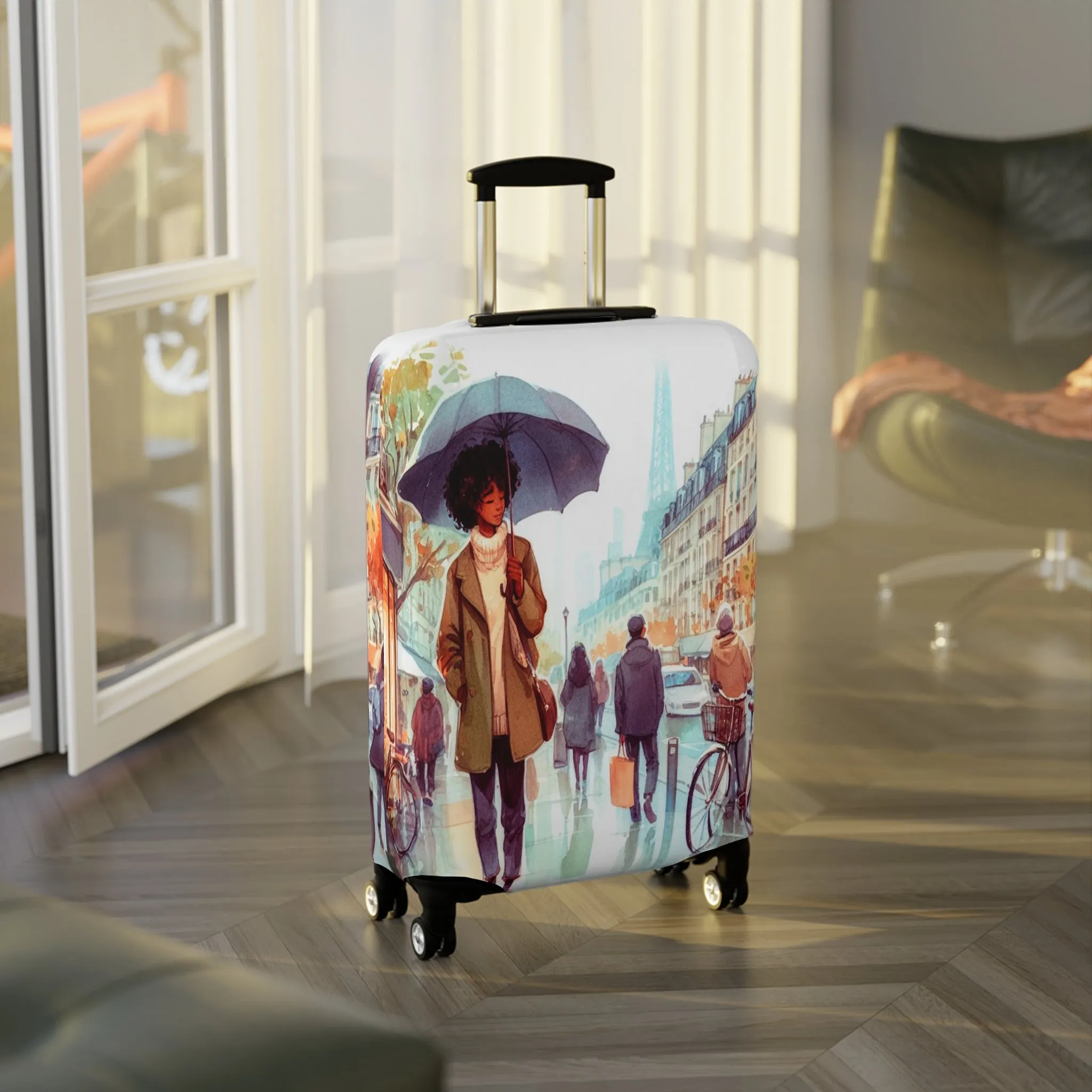 Luggage Cover, Just a Girl Who loves Travelling, awd-2111