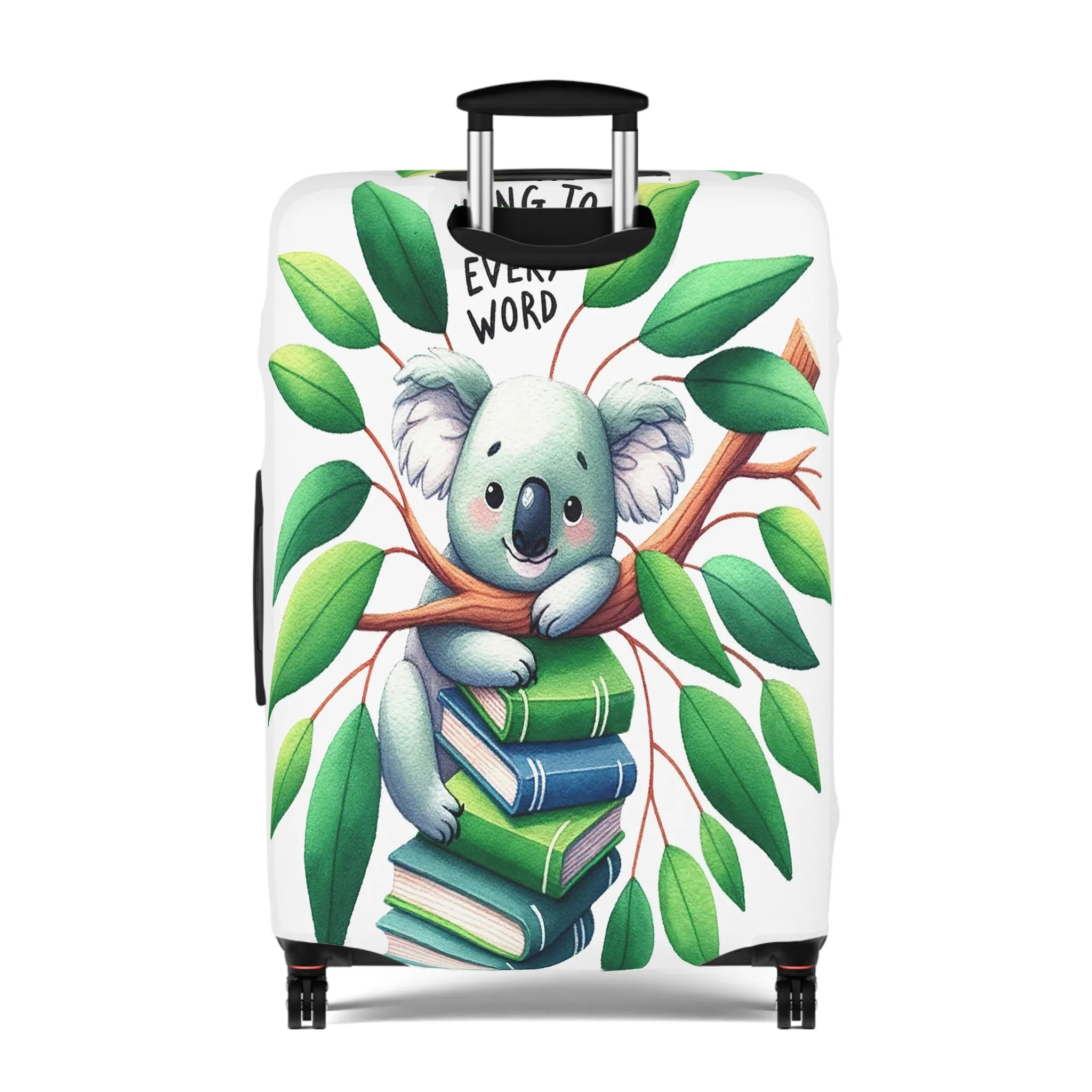 Luggage Cover, Koala, Cling to every word, awd-241