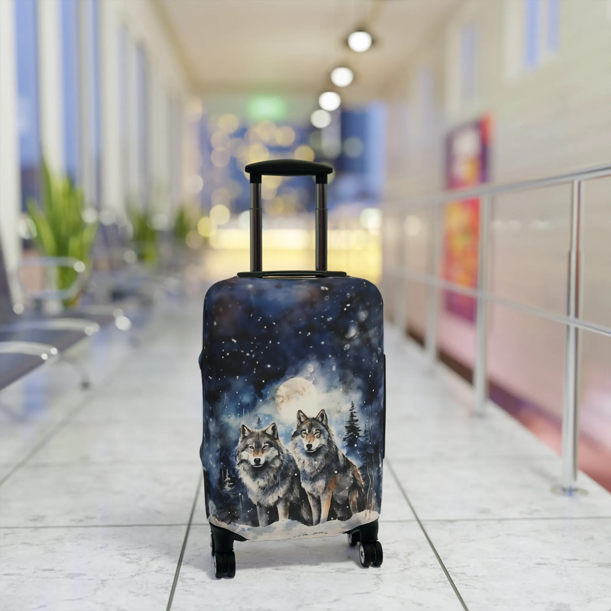 Luggage Cover, Wolves, awd-565