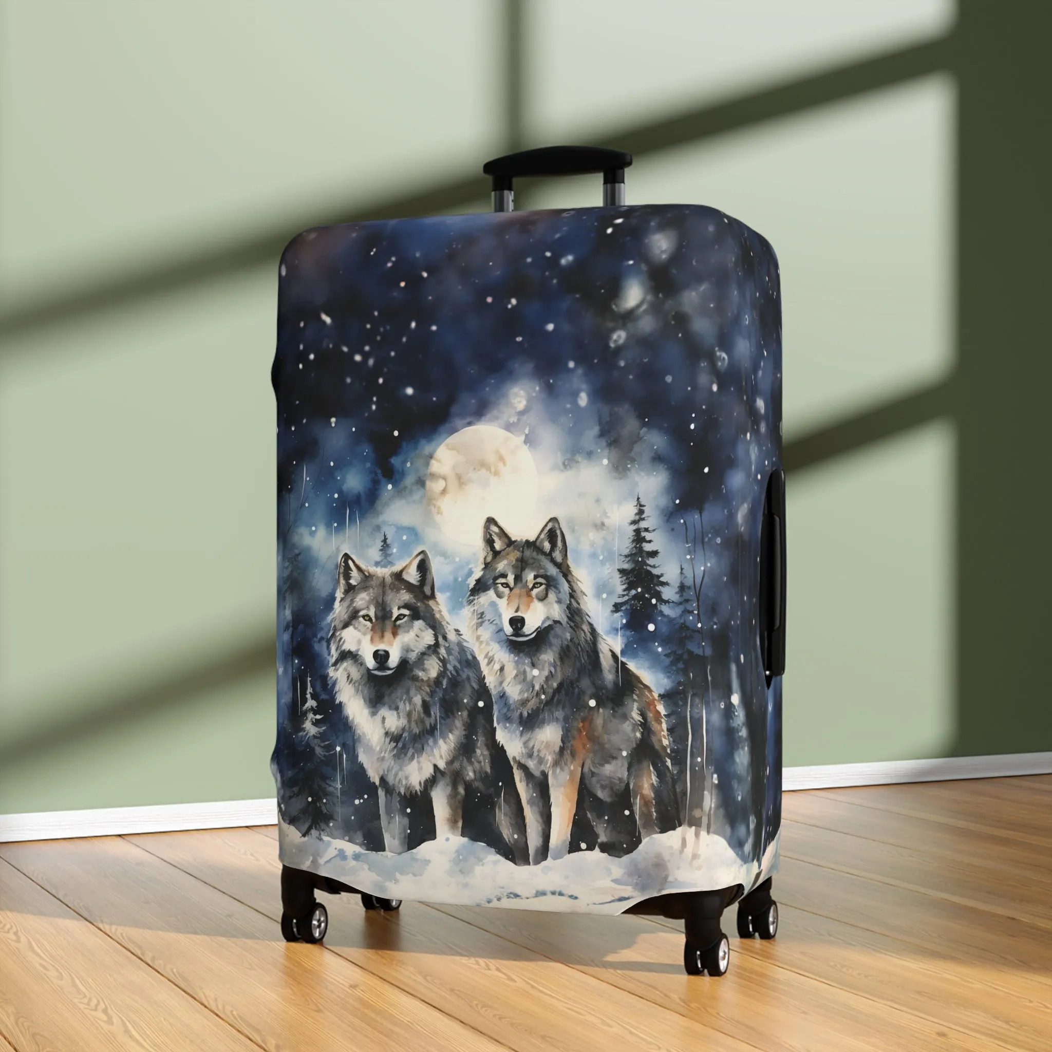 Luggage Cover, Wolves, awd-565