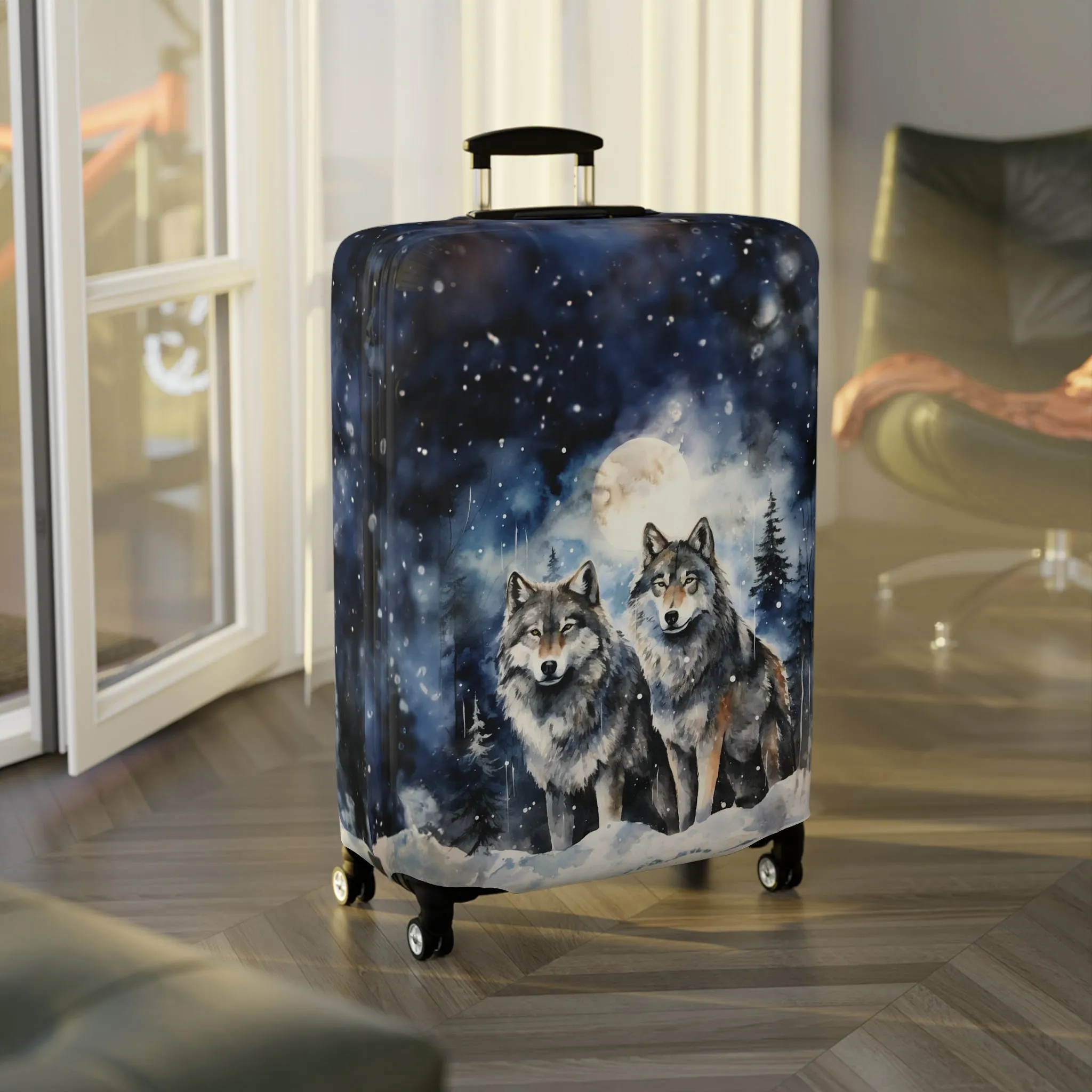 Luggage Cover, Wolves, awd-565