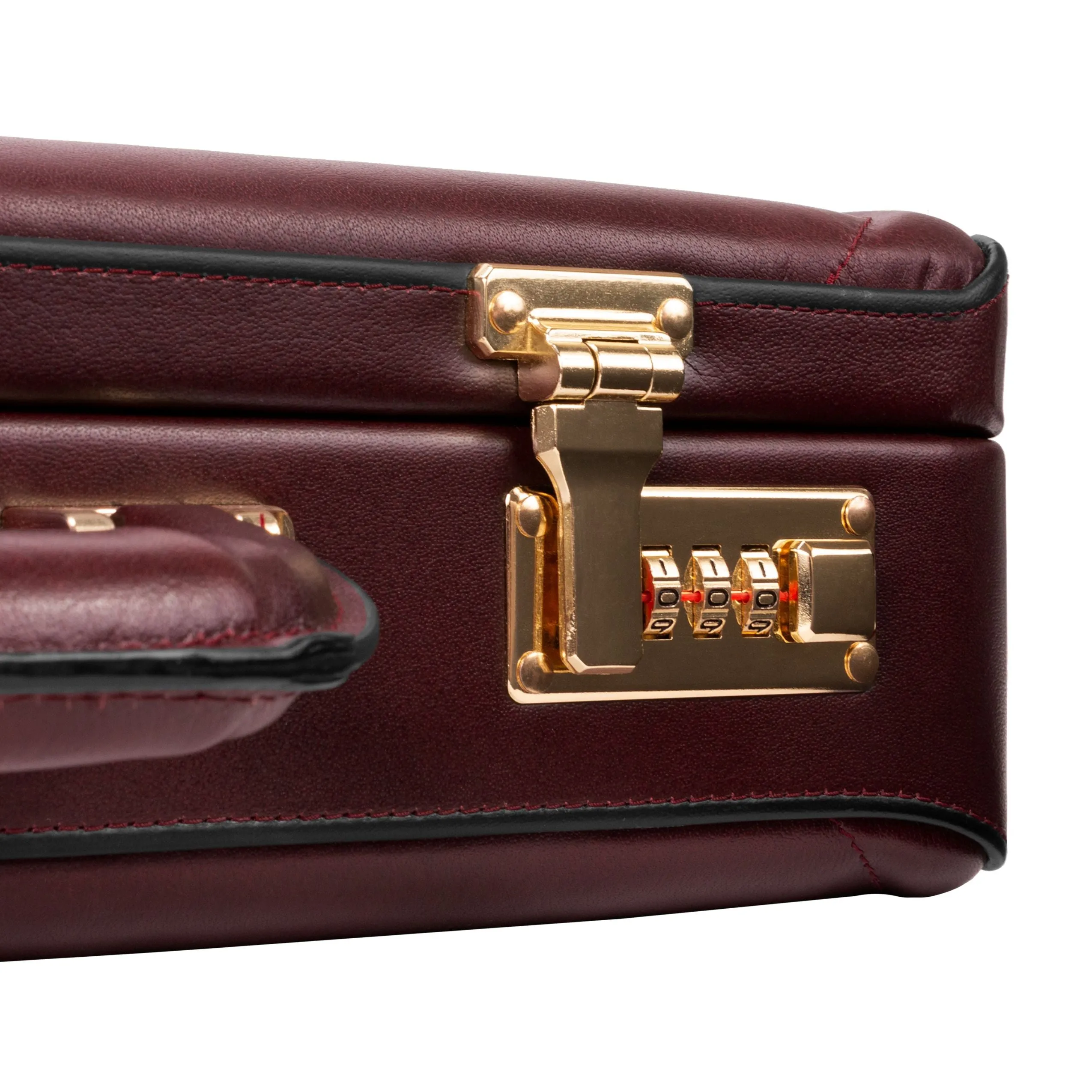 McKlein USA Reagan Leather Attache Case Assorted Colors