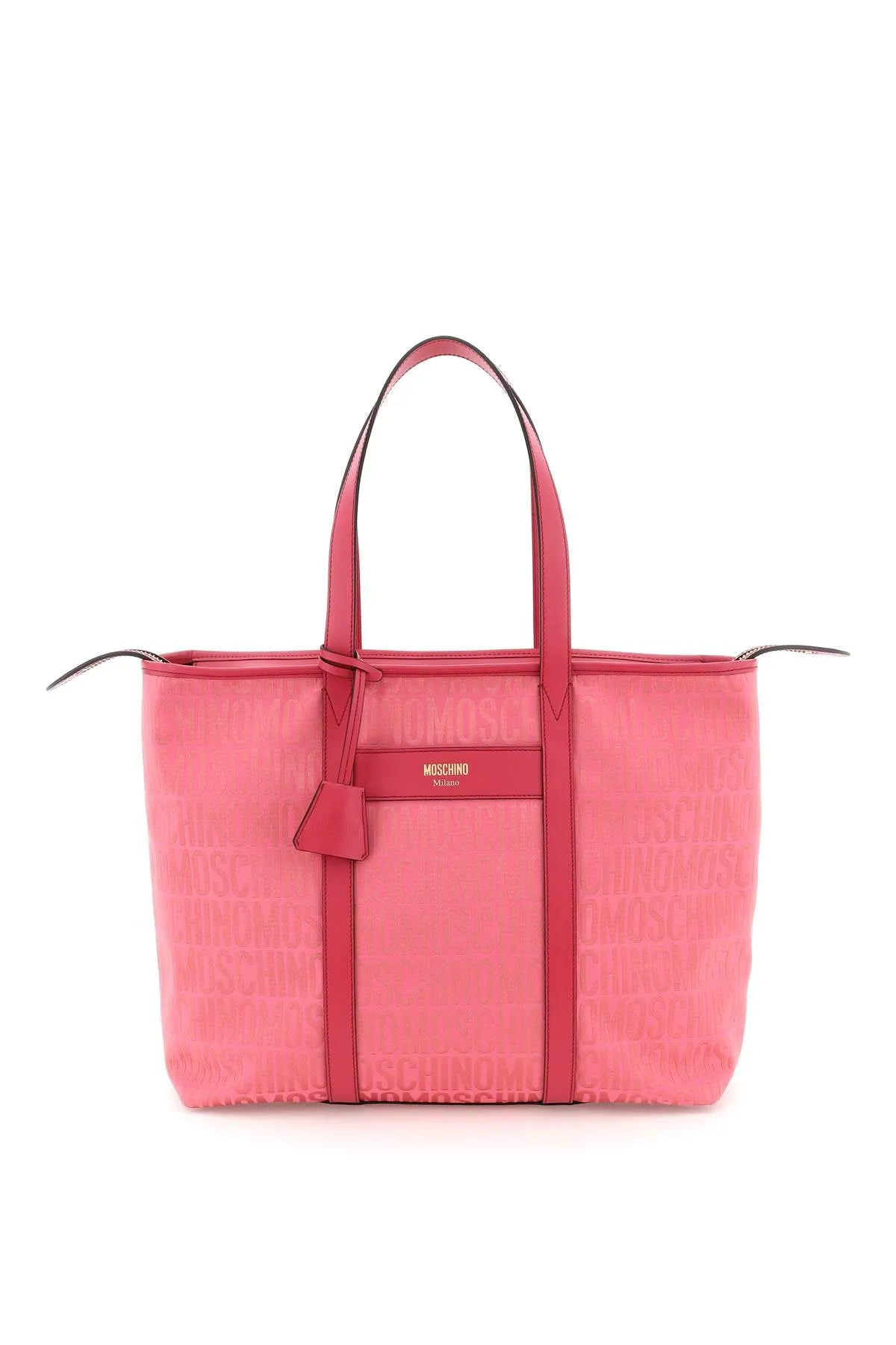 Moschino jacquard logo tote bag