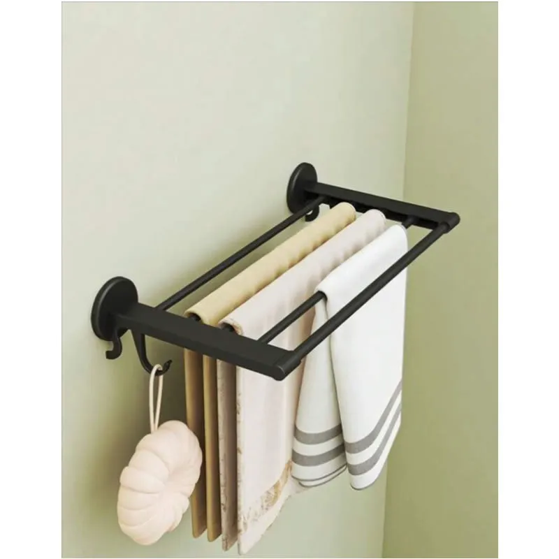 Multi-Functional Wall Mounted Towel Hanger Holder Rack F49-8-1099 White