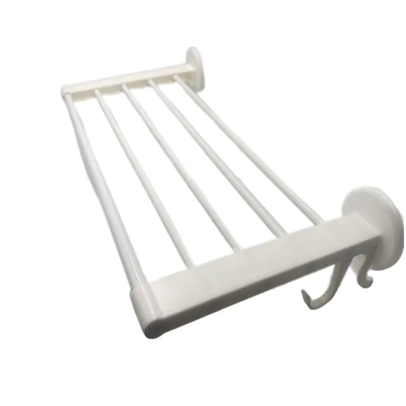 Multi-Functional Wall Mounted Towel Hanger Holder Rack F49-8-1099 White