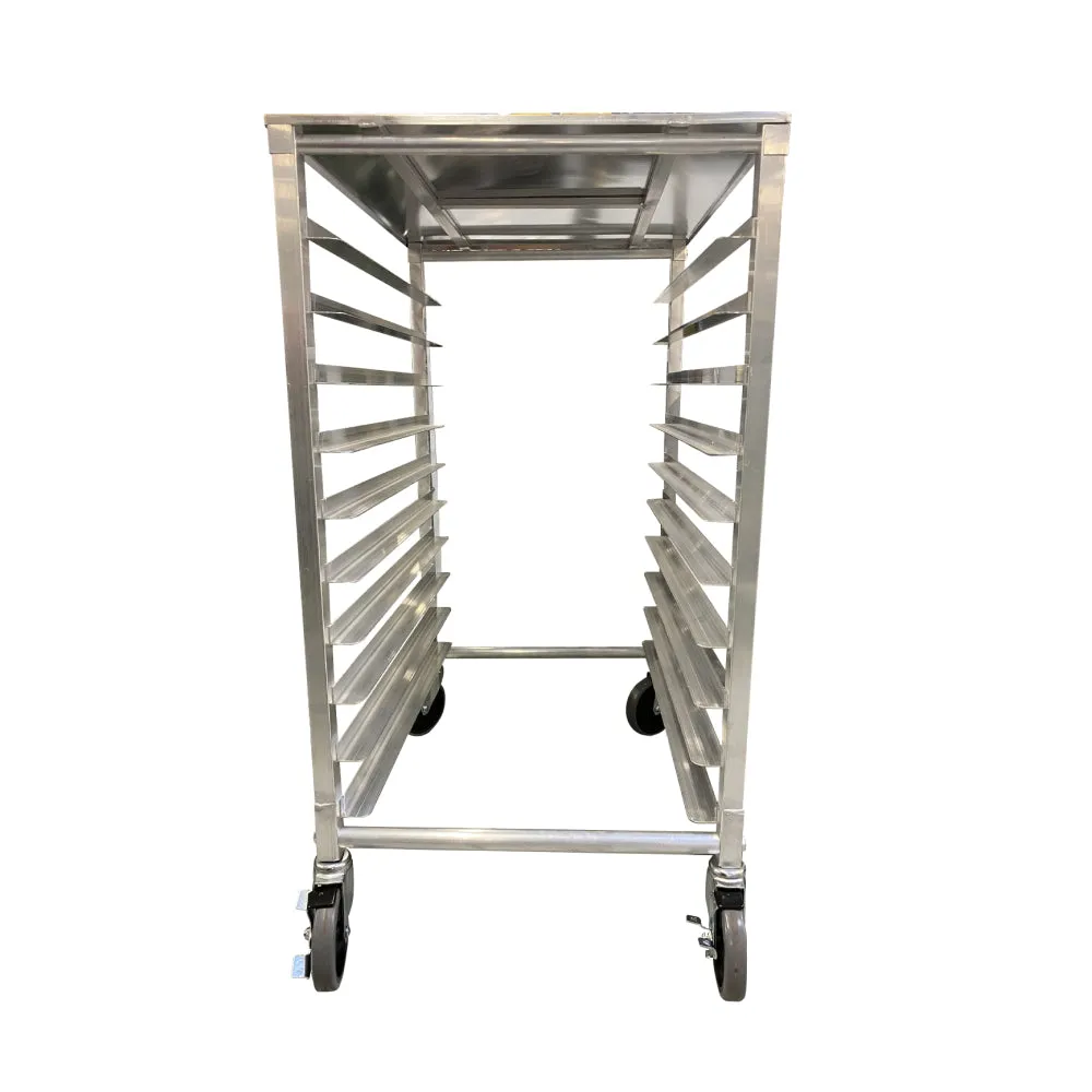 Nella 10-Tier Aluminum Half Size Bun Pan Rack with Solid Top - ALRKWP10