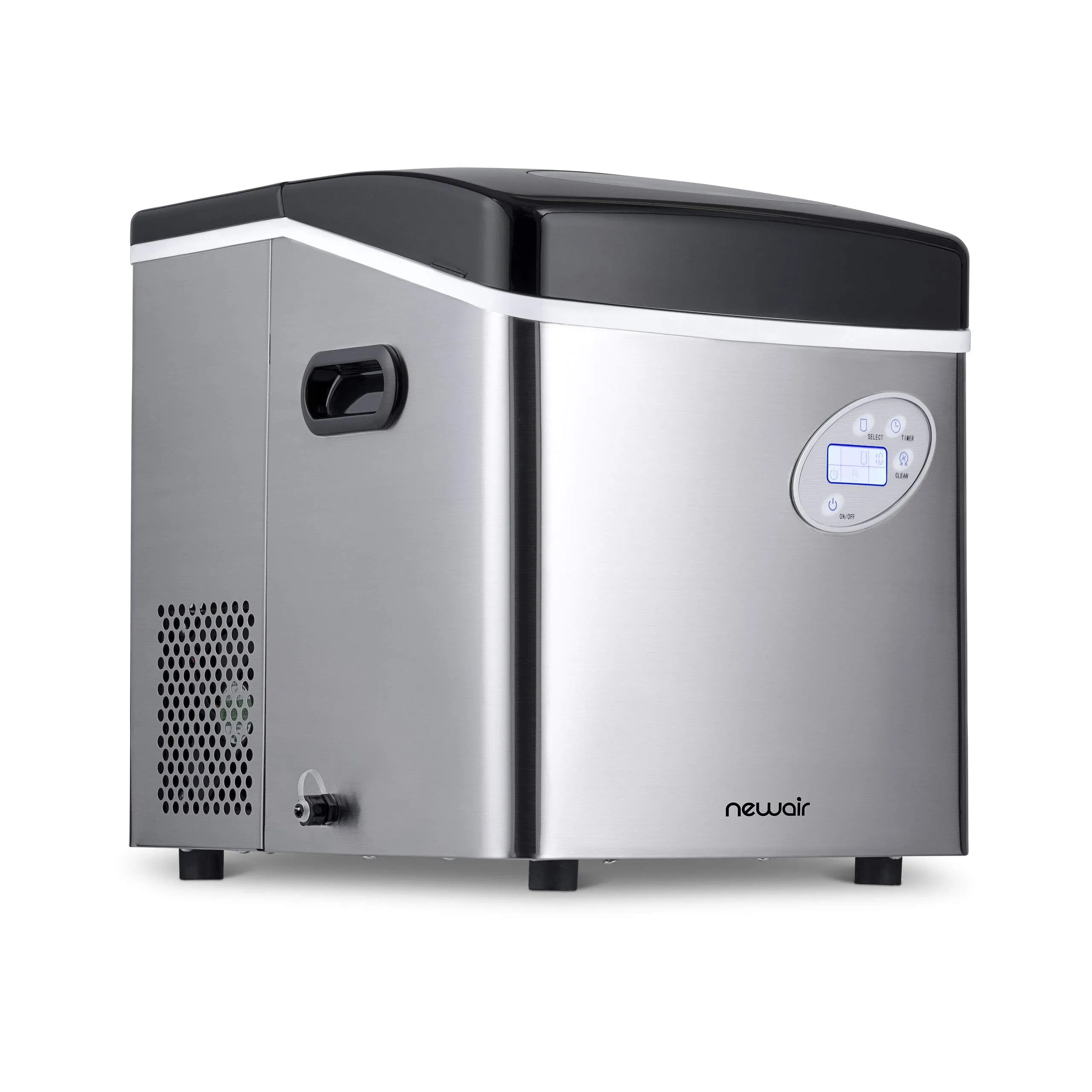 Newair Stainless Steel Portable Ice Maker 50 lb Daily Capacity