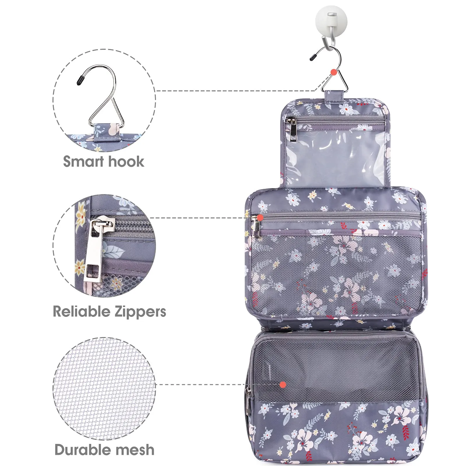 NW18011114 Hanging Travel Toiletry Bag Organizer