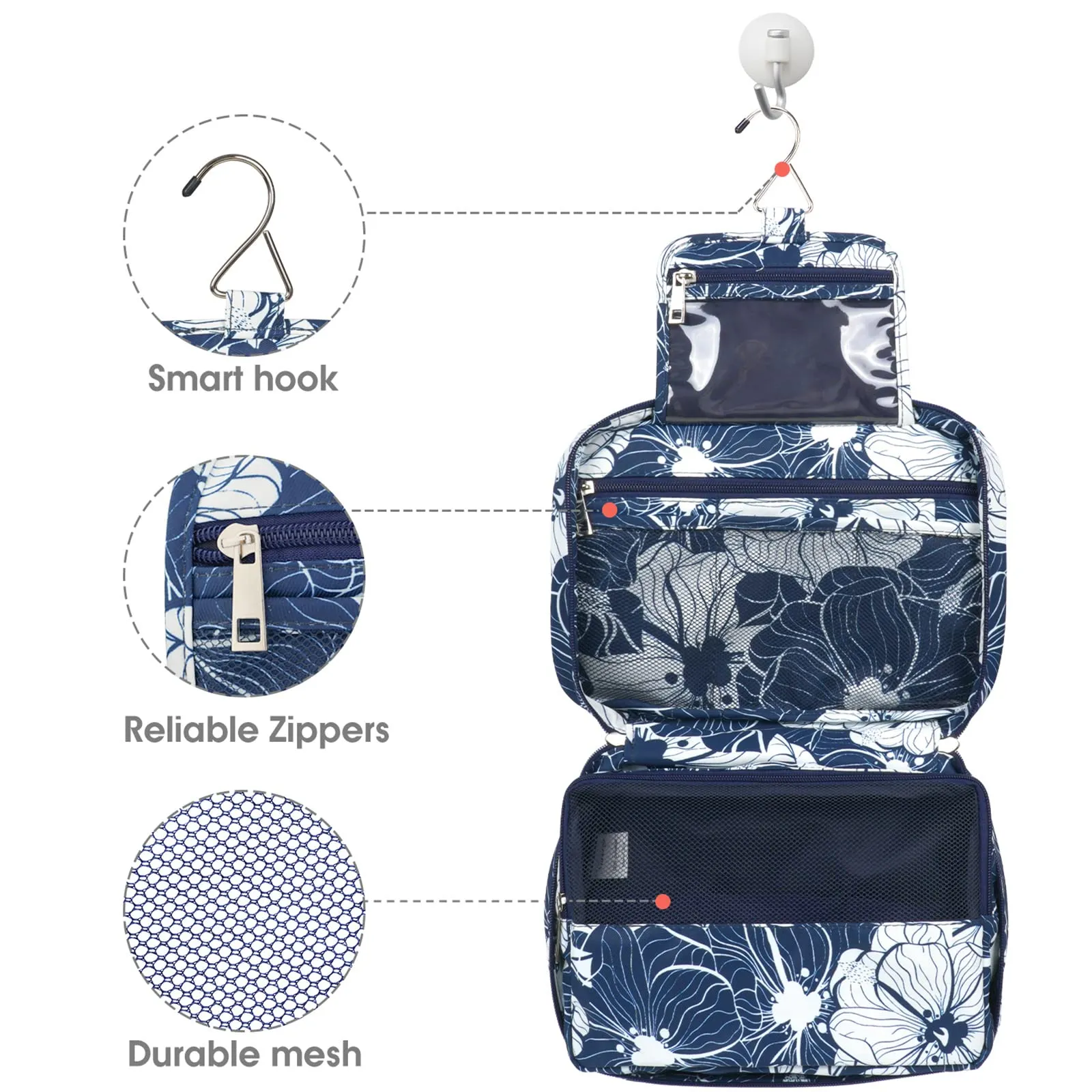 NW18011114 Hanging Travel Toiletry Bag Organizer