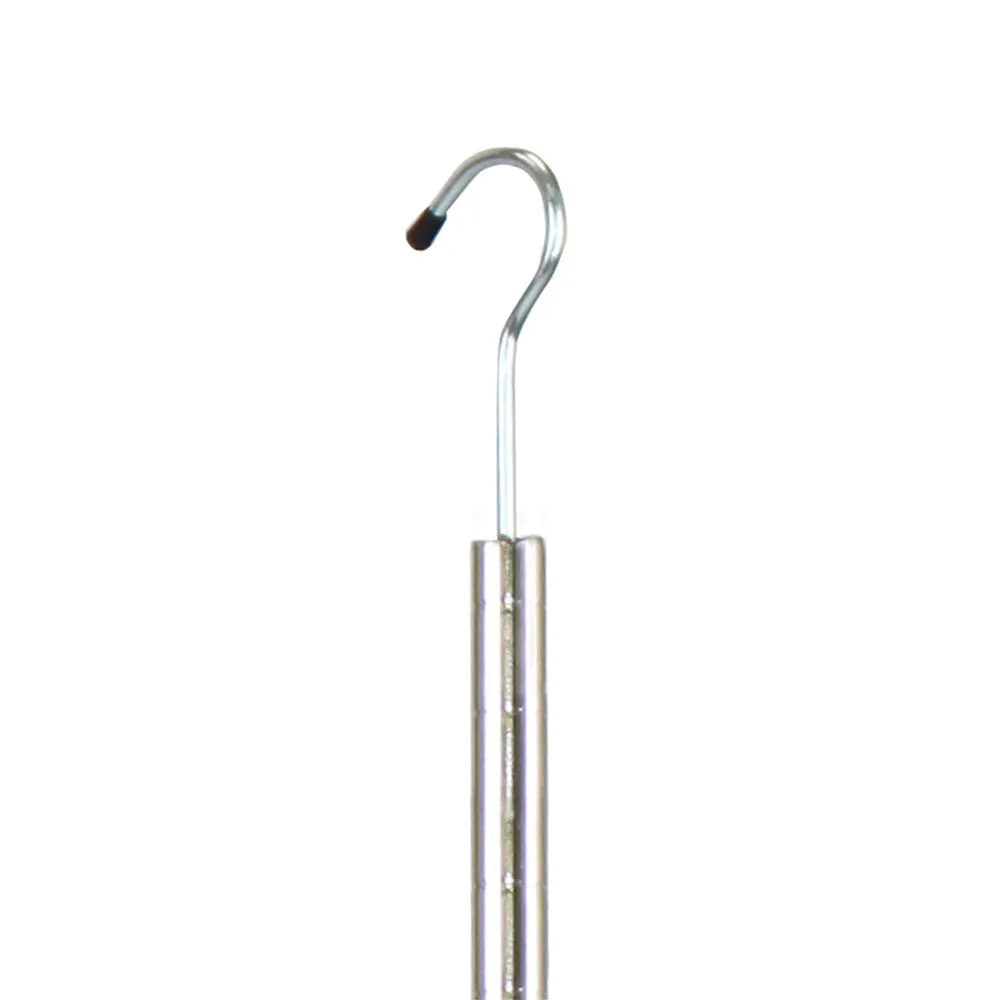 Oceanstar 2-Tier Portable Adjustable Closet Hanger Rod, Chrome ACR1538C