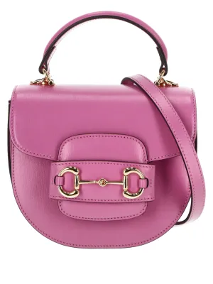 Pink Calf Leather Foldover Bag