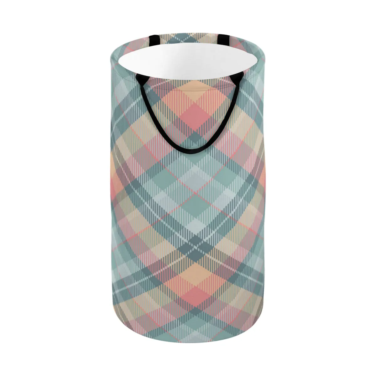 Plaid Fodlable Laundry Basket