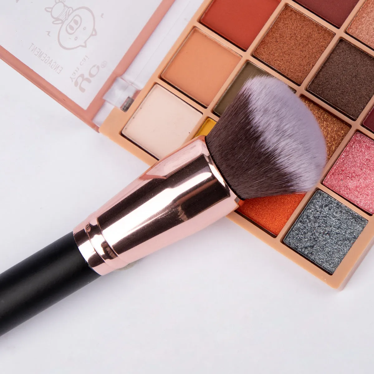 Popular single bb cream makeup brush round head loose powder brush flat head foundation brush oblique head contour brush