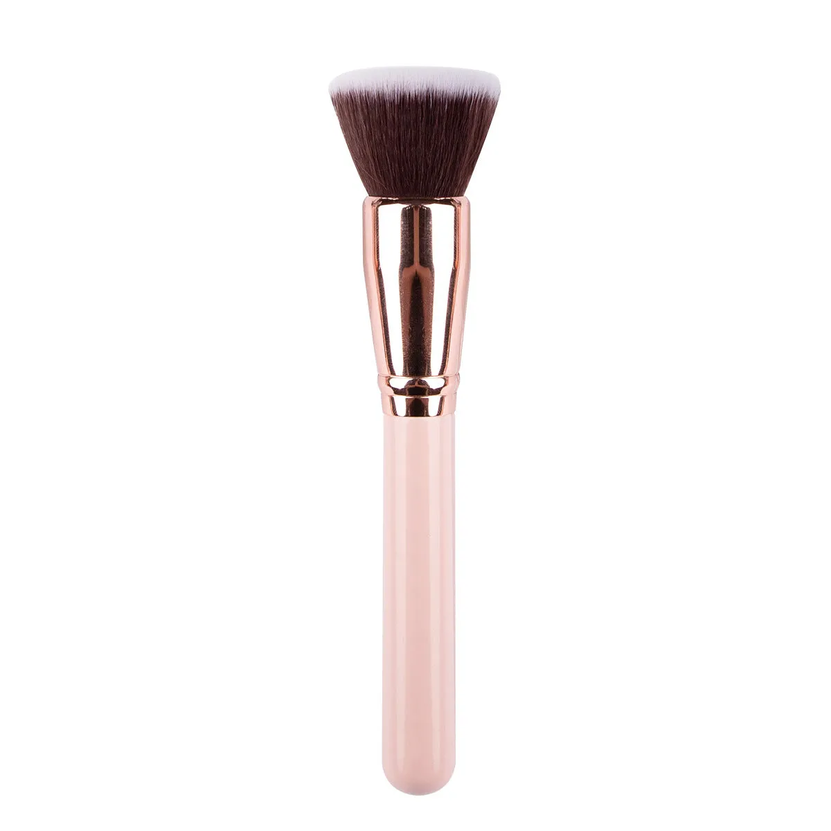 Popular single bb cream makeup brush round head loose powder brush flat head foundation brush oblique head contour brush