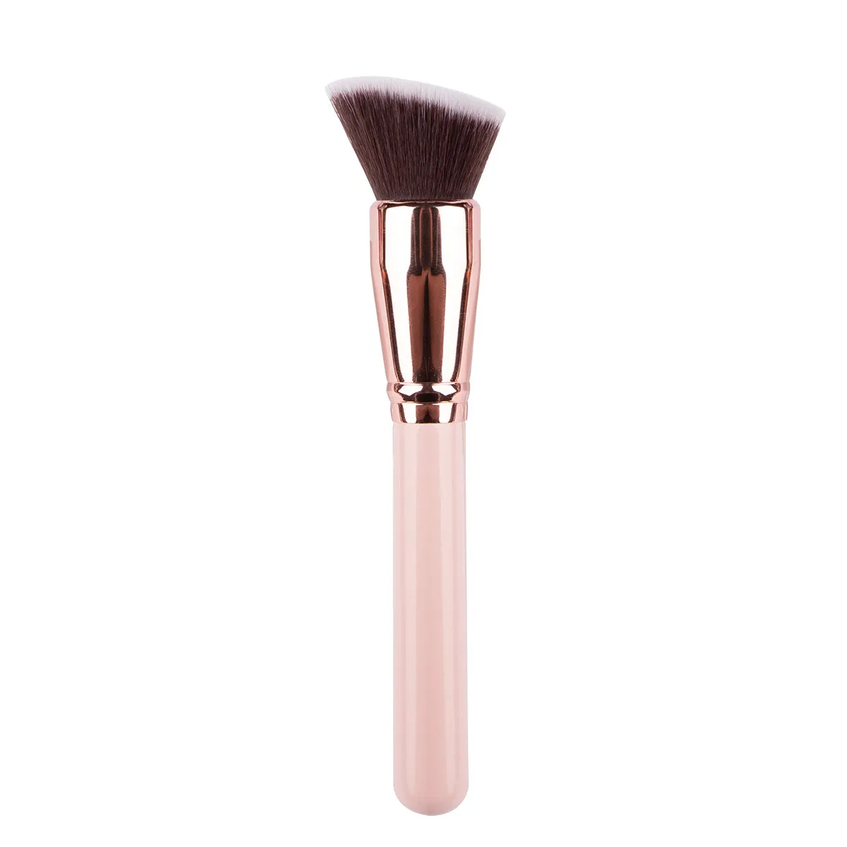 Popular single bb cream makeup brush round head loose powder brush flat head foundation brush oblique head contour brush