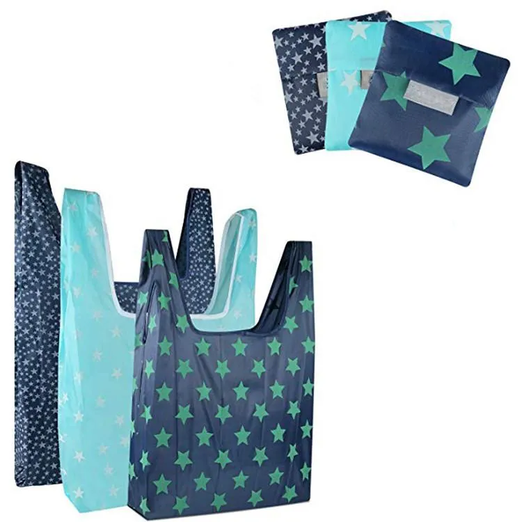 Portable folding shopping bag