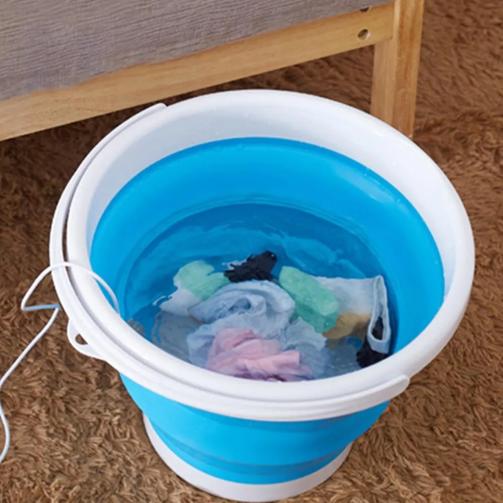 Portable Mini Ultrasonic Folding Bucket Washing Machine