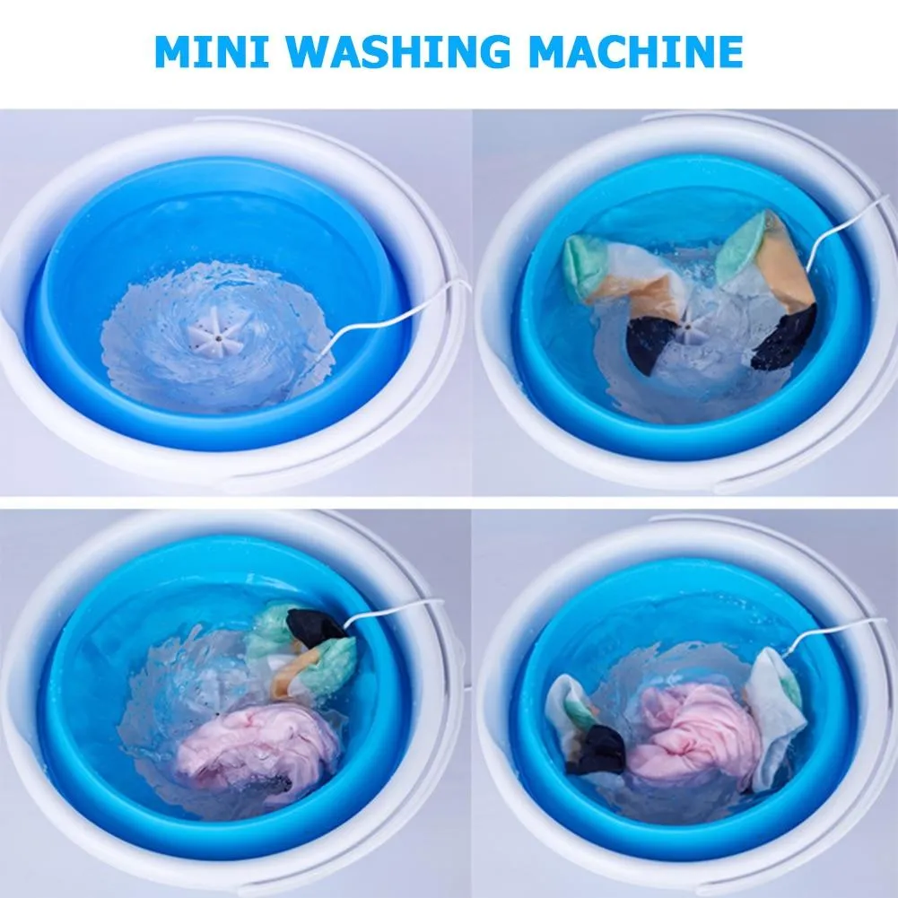 Portable Mini Ultrasonic Folding Bucket Washing Machine