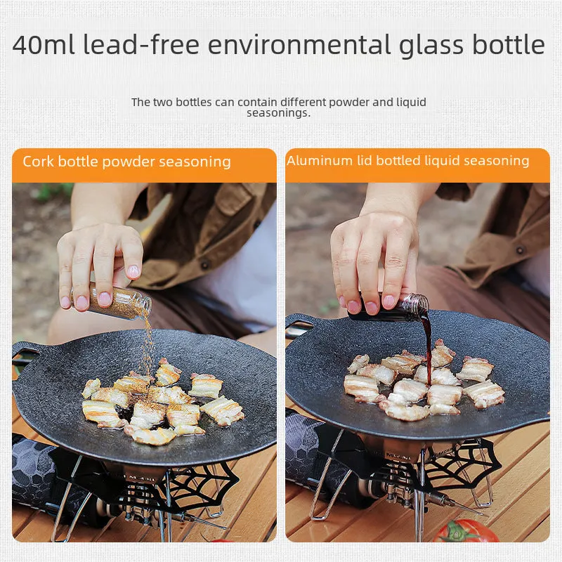 Portable Outdoor Condiment Bottle Set