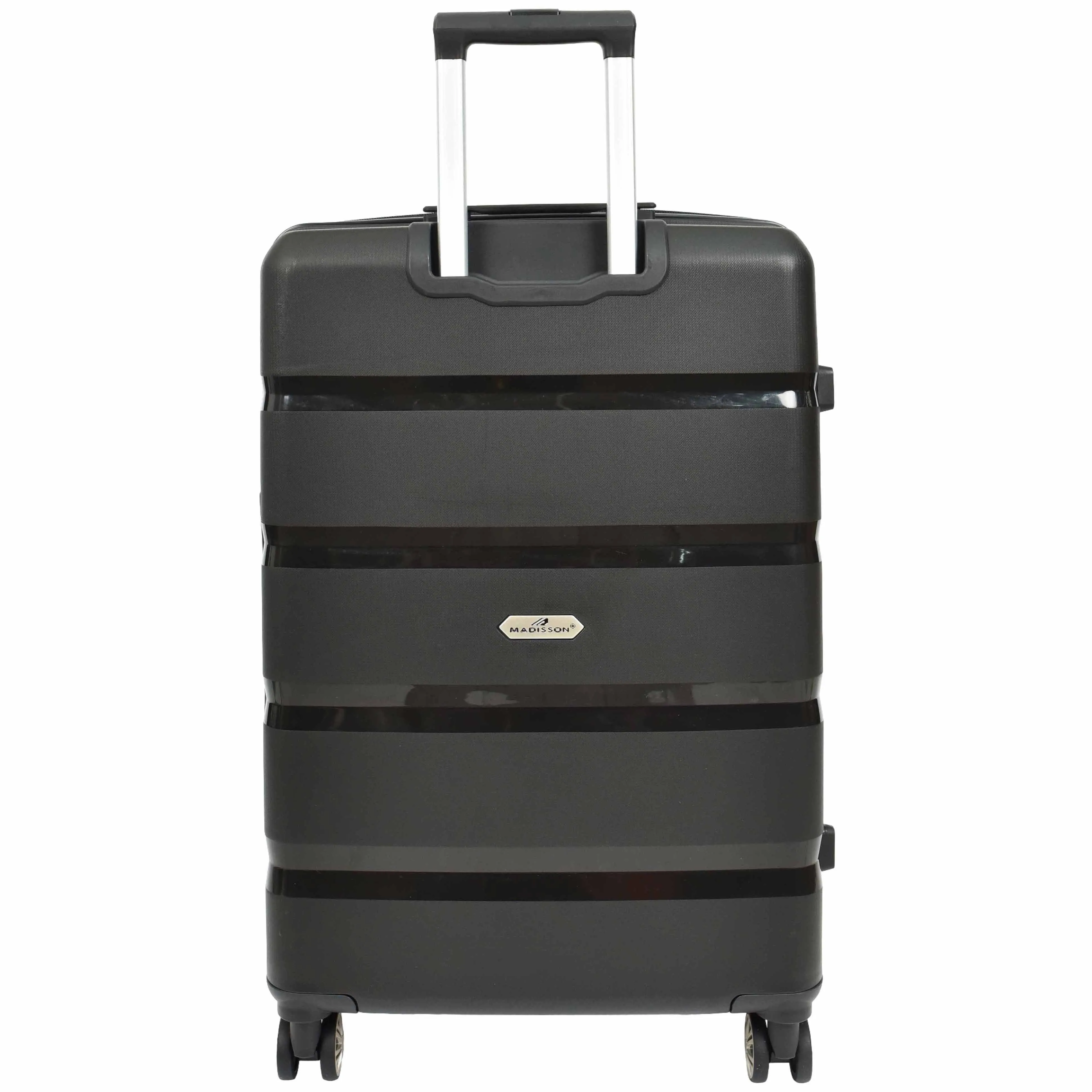 PP Hard Shell Luggage Expandable Four Wheel Suitcases Cygnus Black