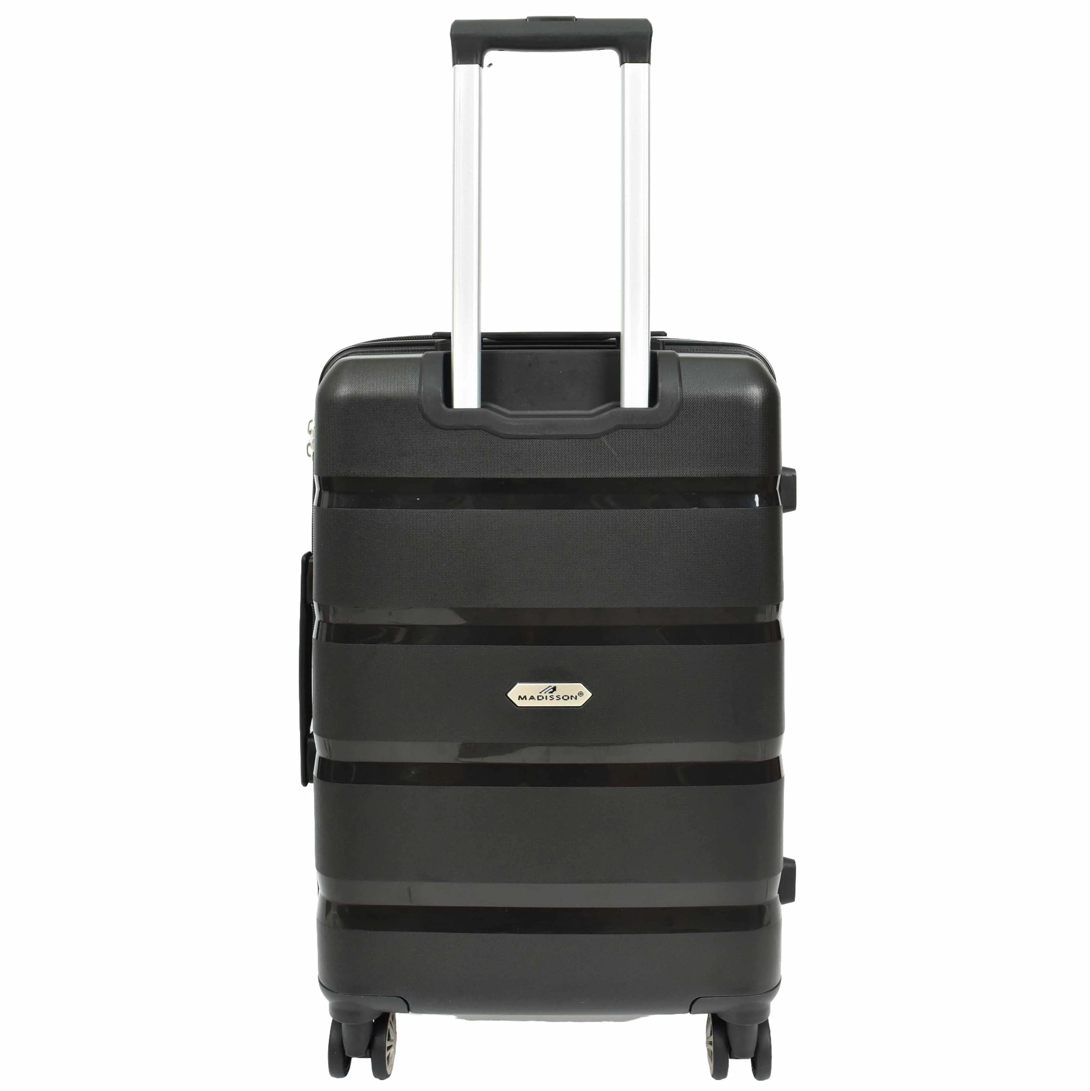 PP Hard Shell Luggage Expandable Four Wheel Suitcases Cygnus Black