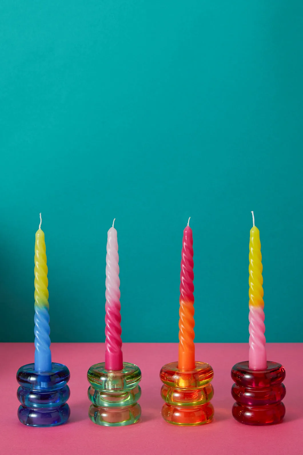 Rainbow Candle Holder X4