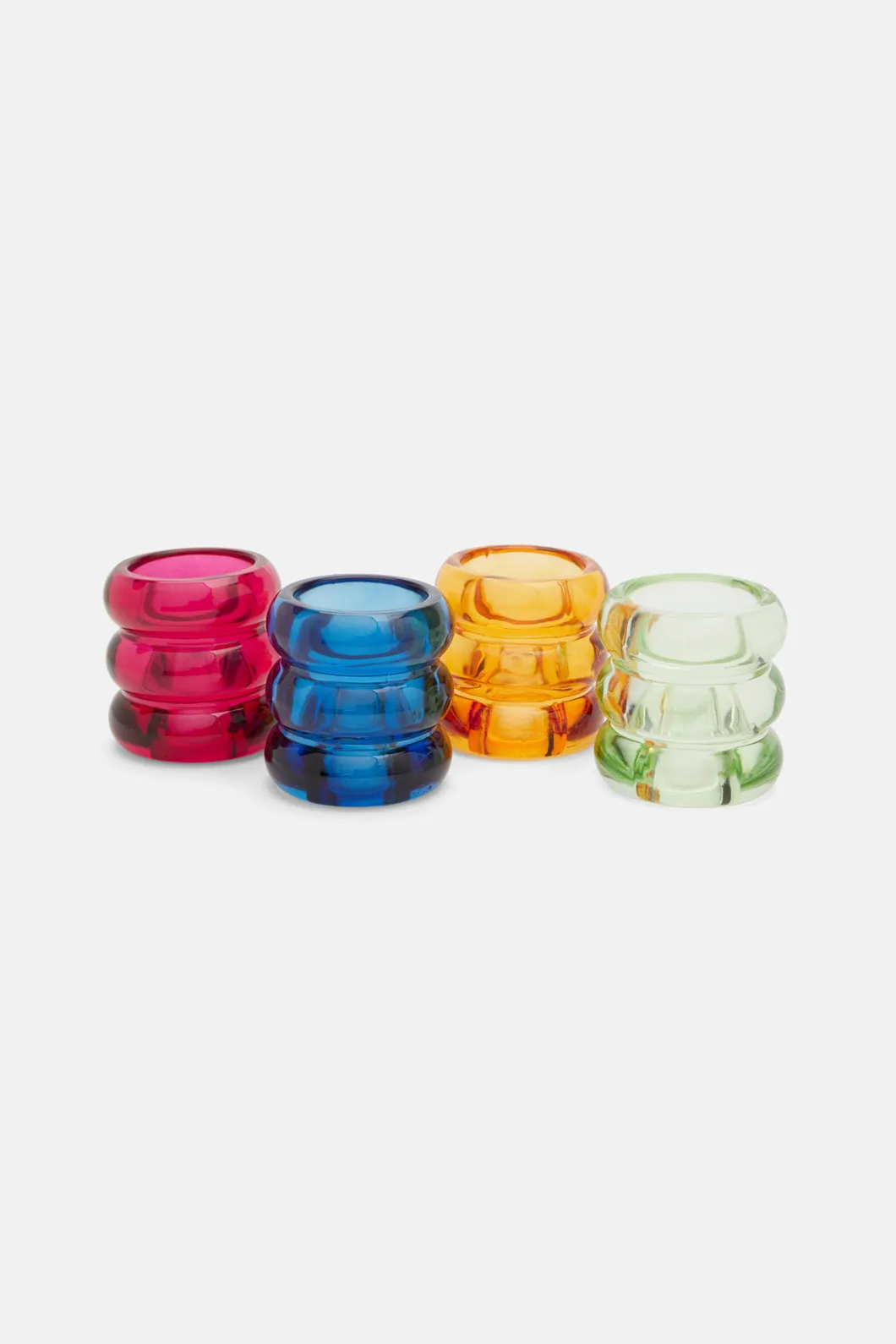 Rainbow Candle Holder X4