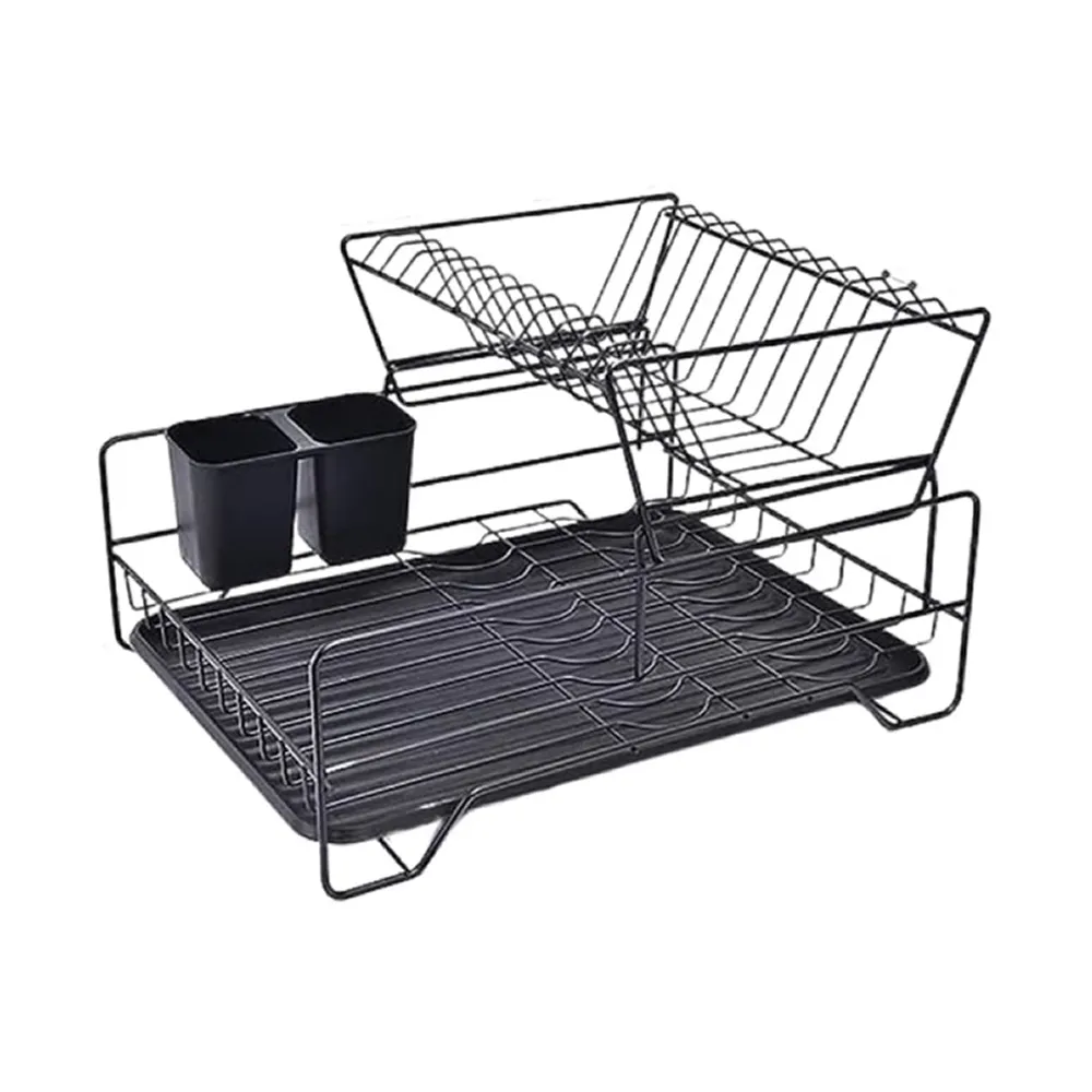 Stainless Steel Double Rows Utensils Drying Rack