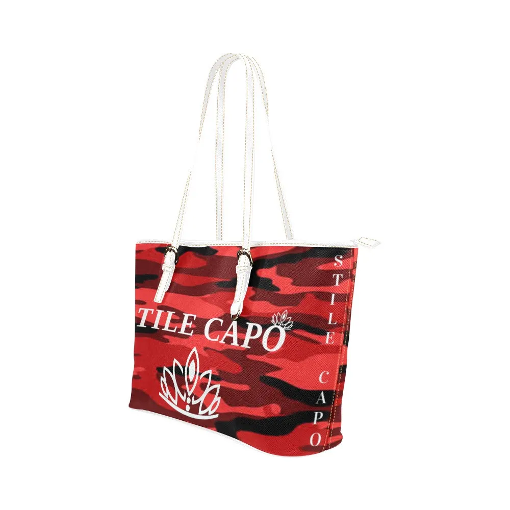 STILE CAPO QUEEN RED CAME WTS TOTE BAG.