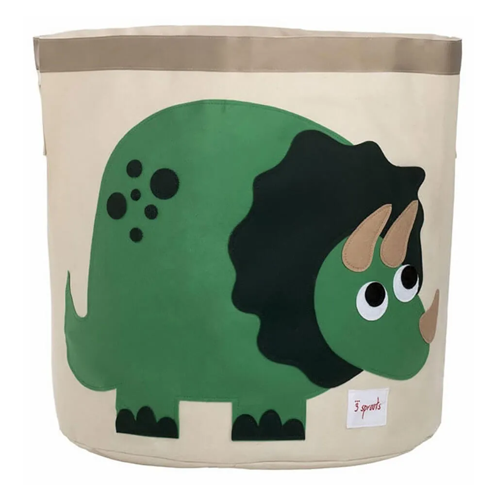 Storage Bin Dinosaur Green